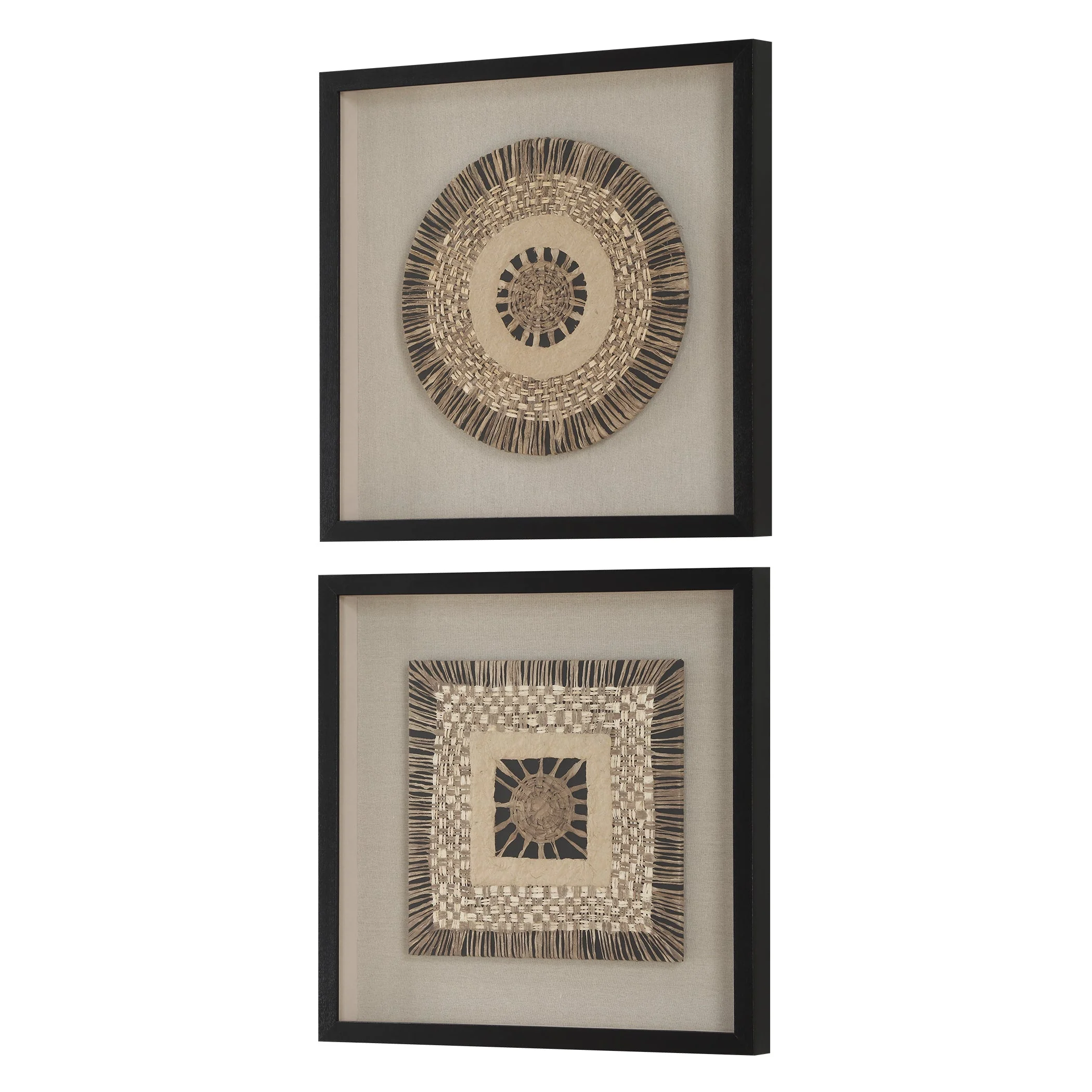 Uttermost Intertwine Knit Paper Shadow Box, S/2 - Image 5