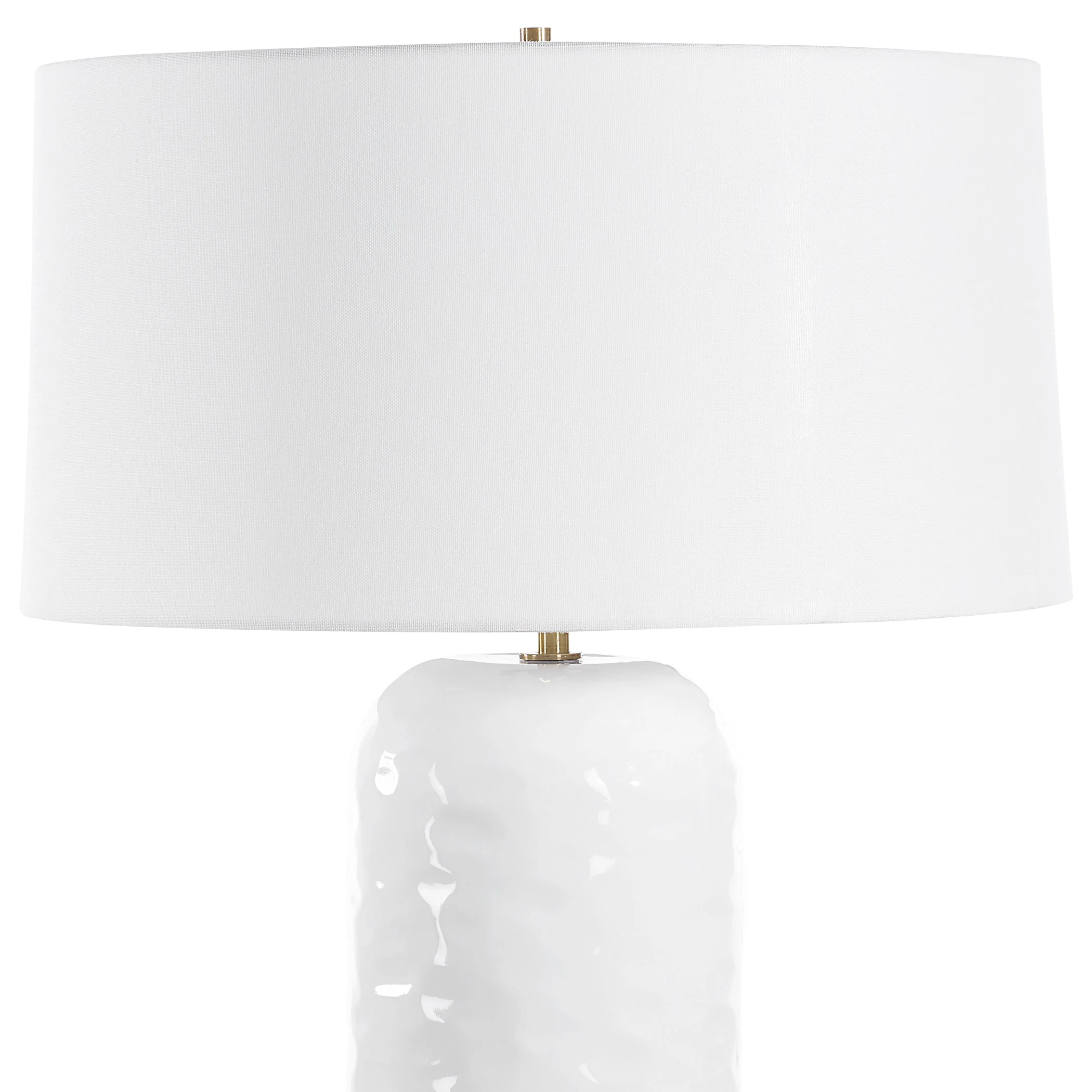 Uttermost Iona White Glaze Table Lamp - Image 5