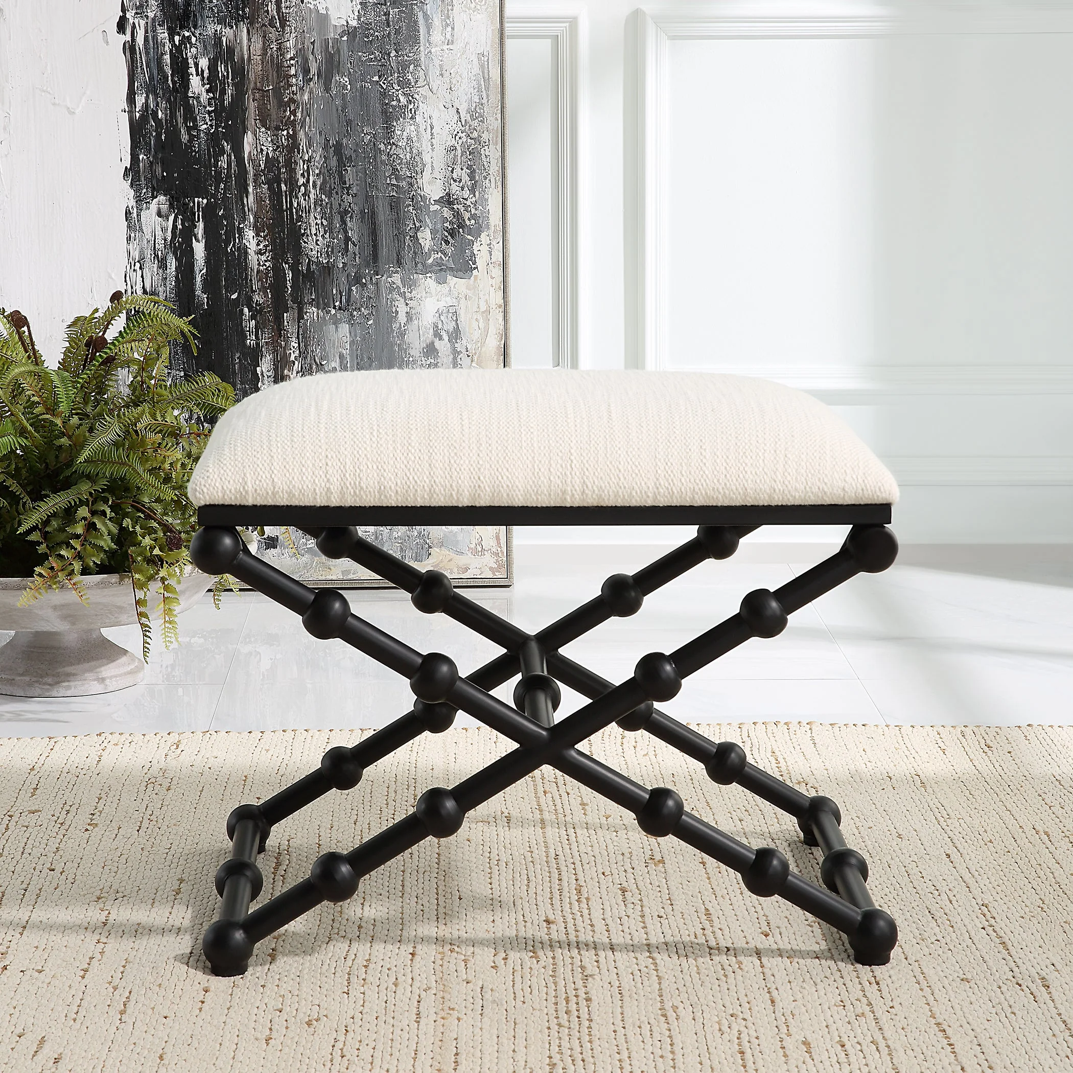 Uttermost Iron Drops Small Bench - Image 4