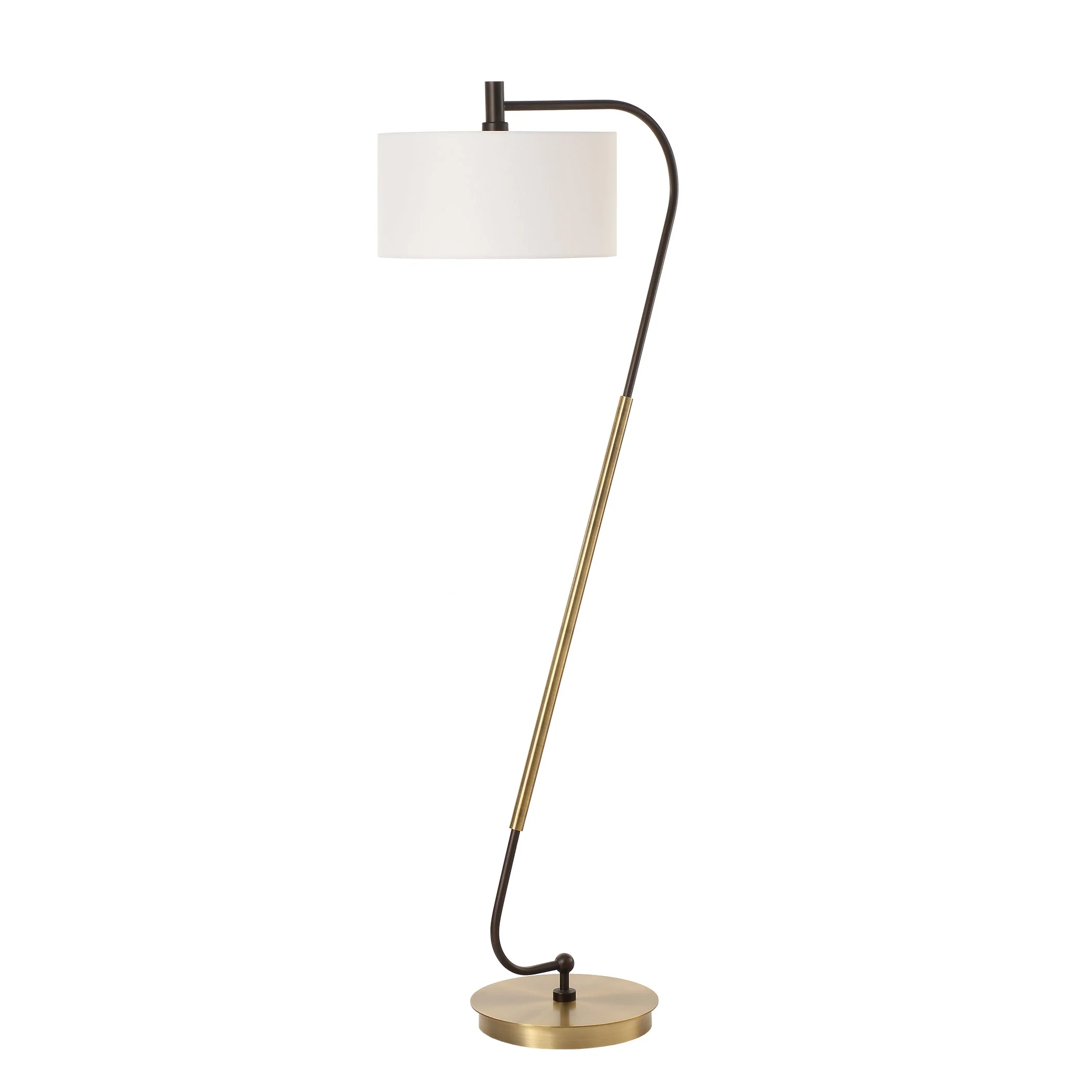 Uttermost Irwin Curved Brass Floor Lamp - Image 5