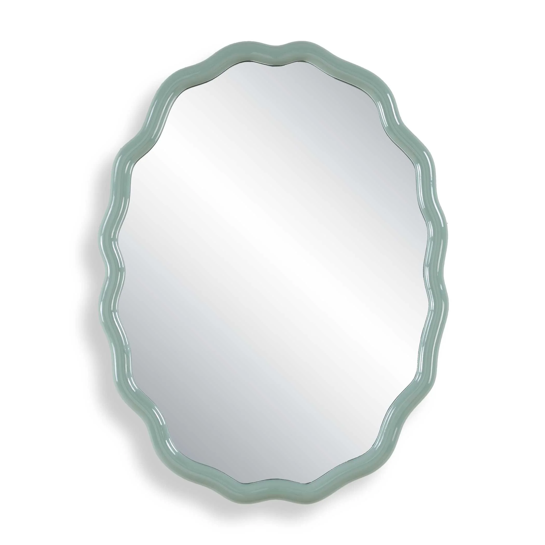Uttermost Isly Robin's Egg Blue Oval Mirror