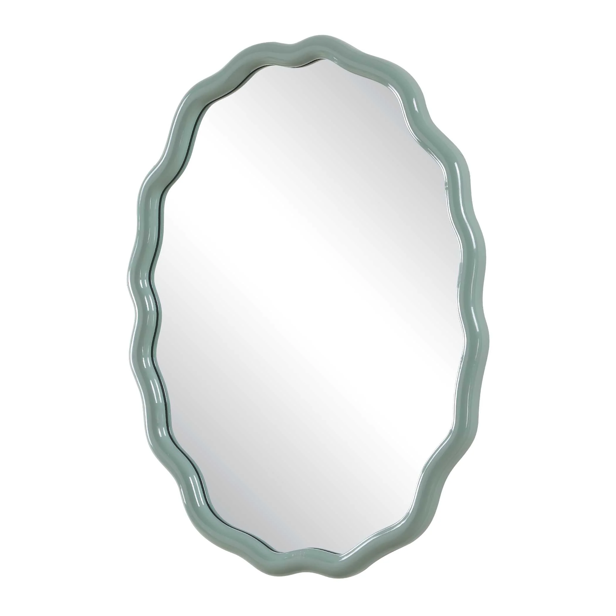 Uttermost Isly Robin's Egg Blue Oval Mirror - Image 4