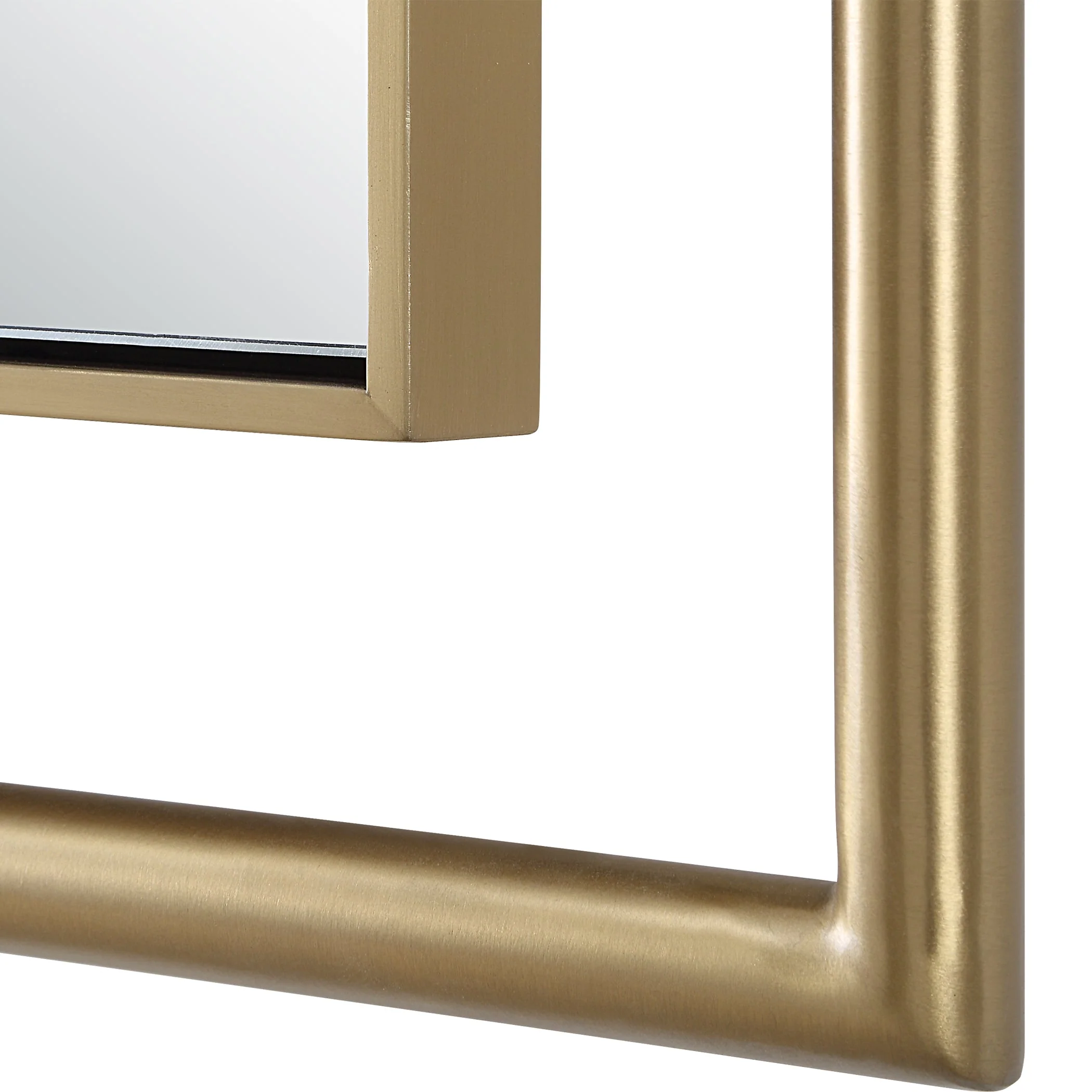 Uttermost It's All Connected Rectangle Brass Mirror - Image 6