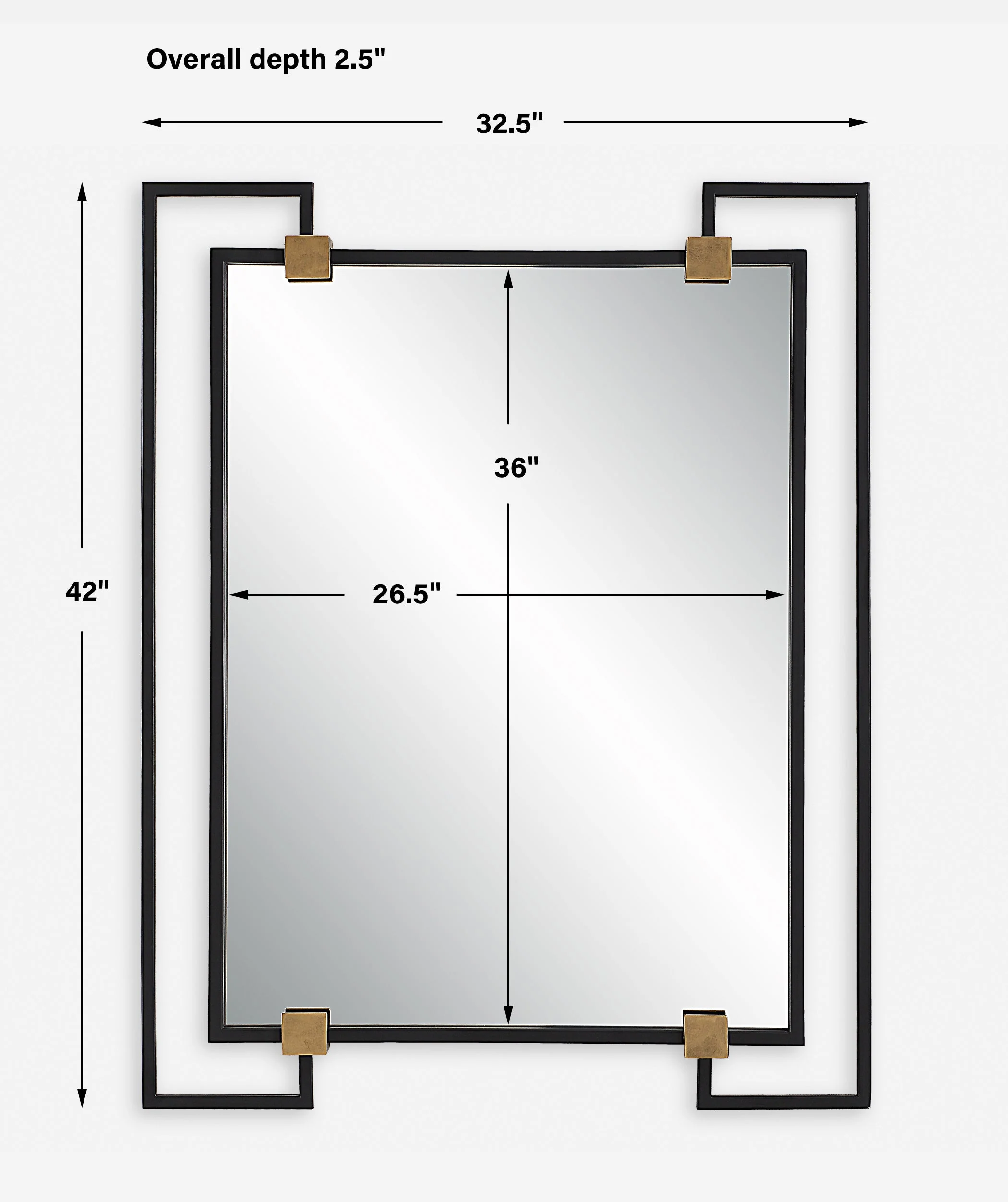 Uttermost Ivey Rectangle Industrial Mirror - Image 3