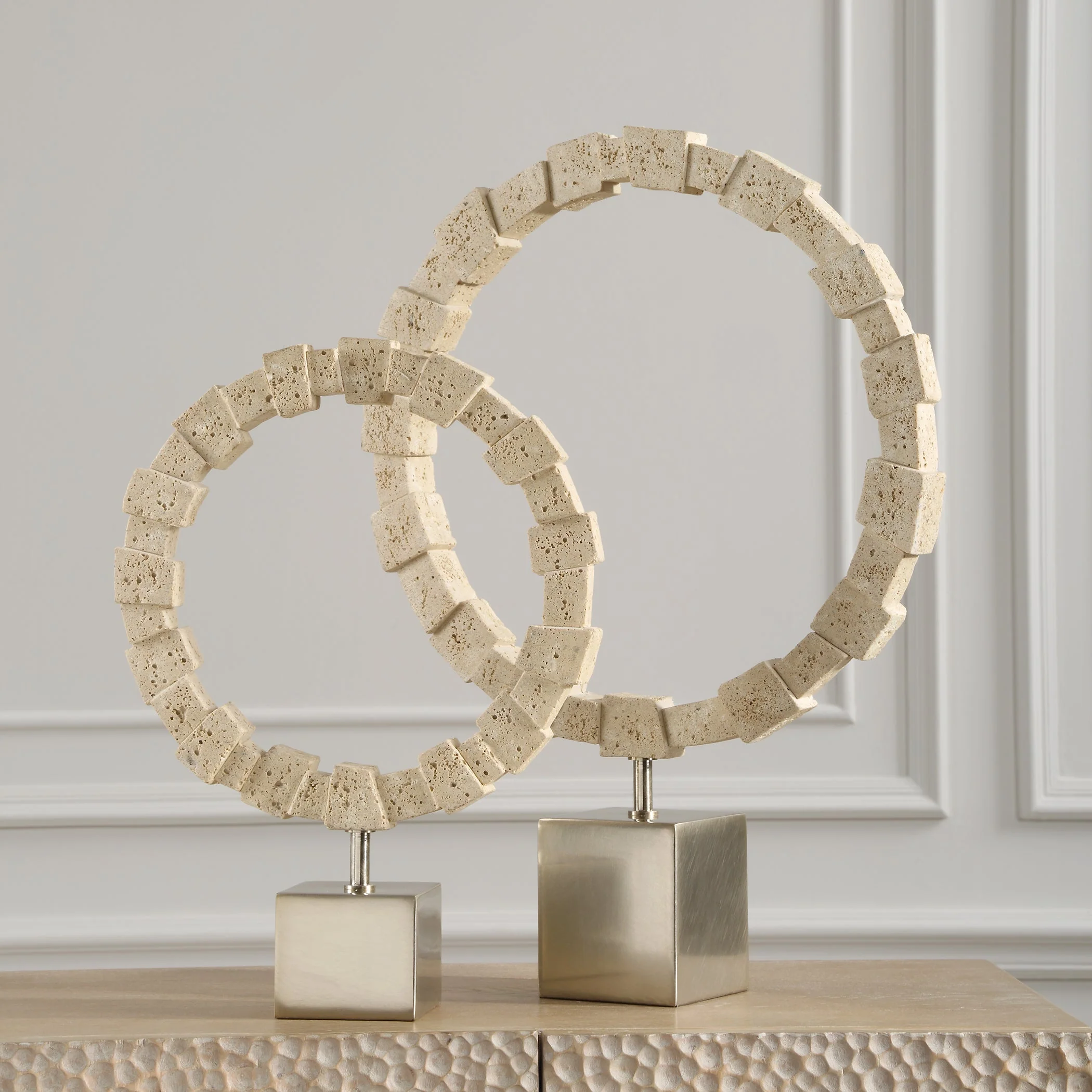 Uttermost Ivory Fusion Stone Rings, S/2 - Image 3
