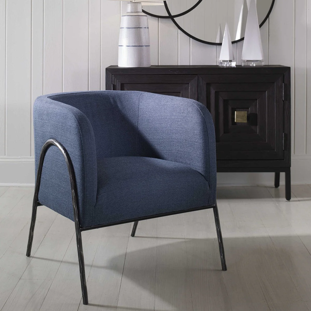 Uttermost Jacobsen Accent Chair, Denim