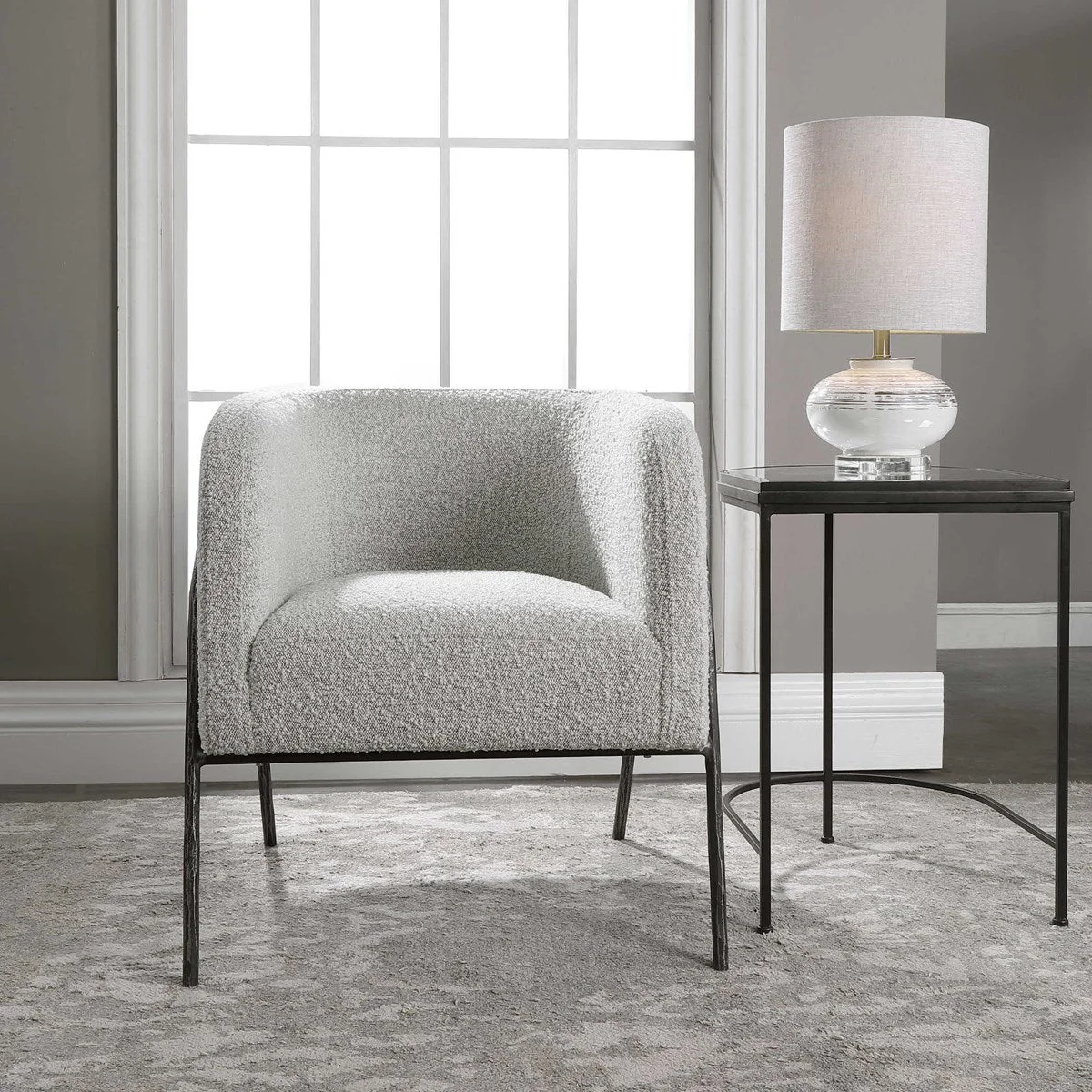 Uttermost Jacobsen Accent Chair, Gray