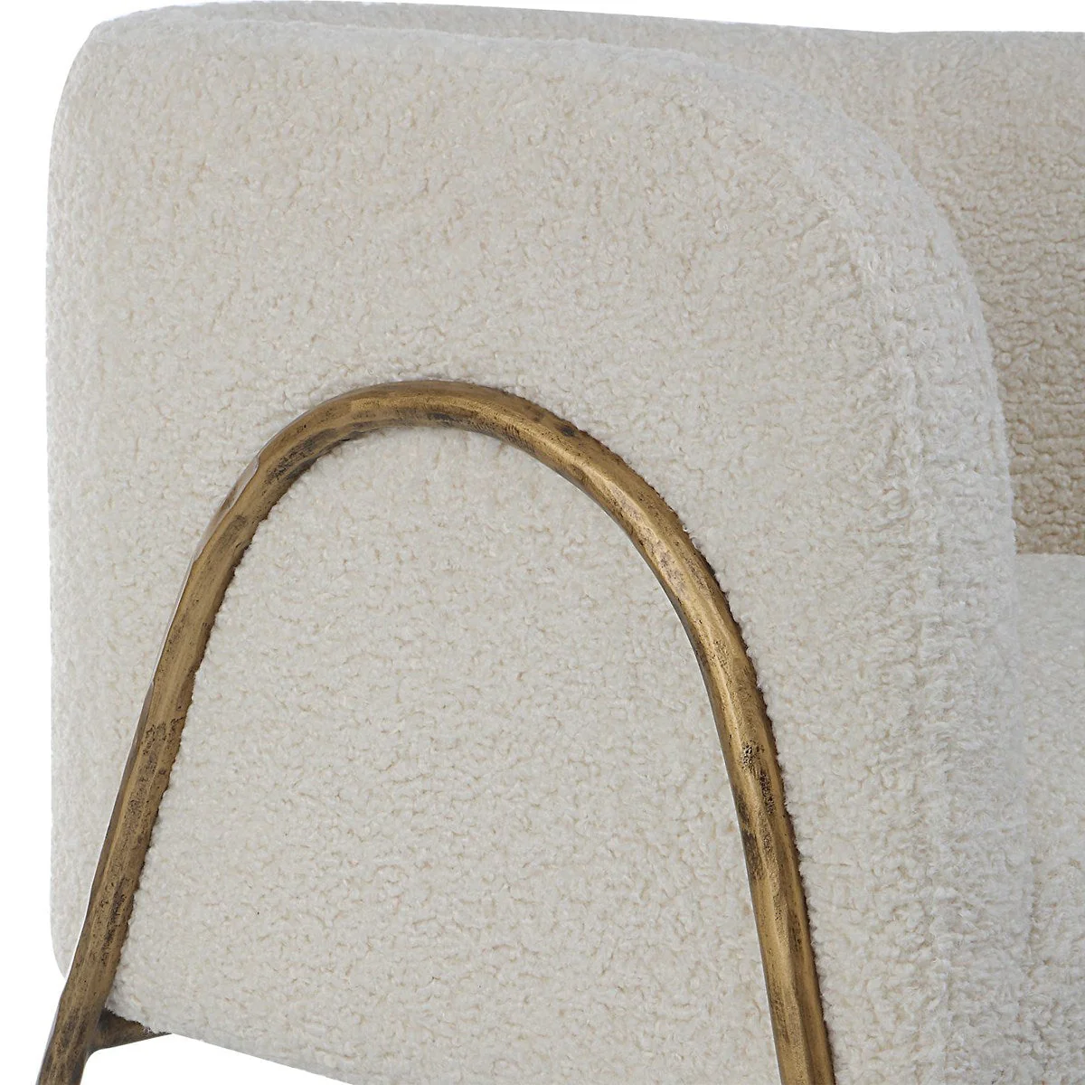 Uttermost Jacobsen Accent Chair, Shearling - Image 7