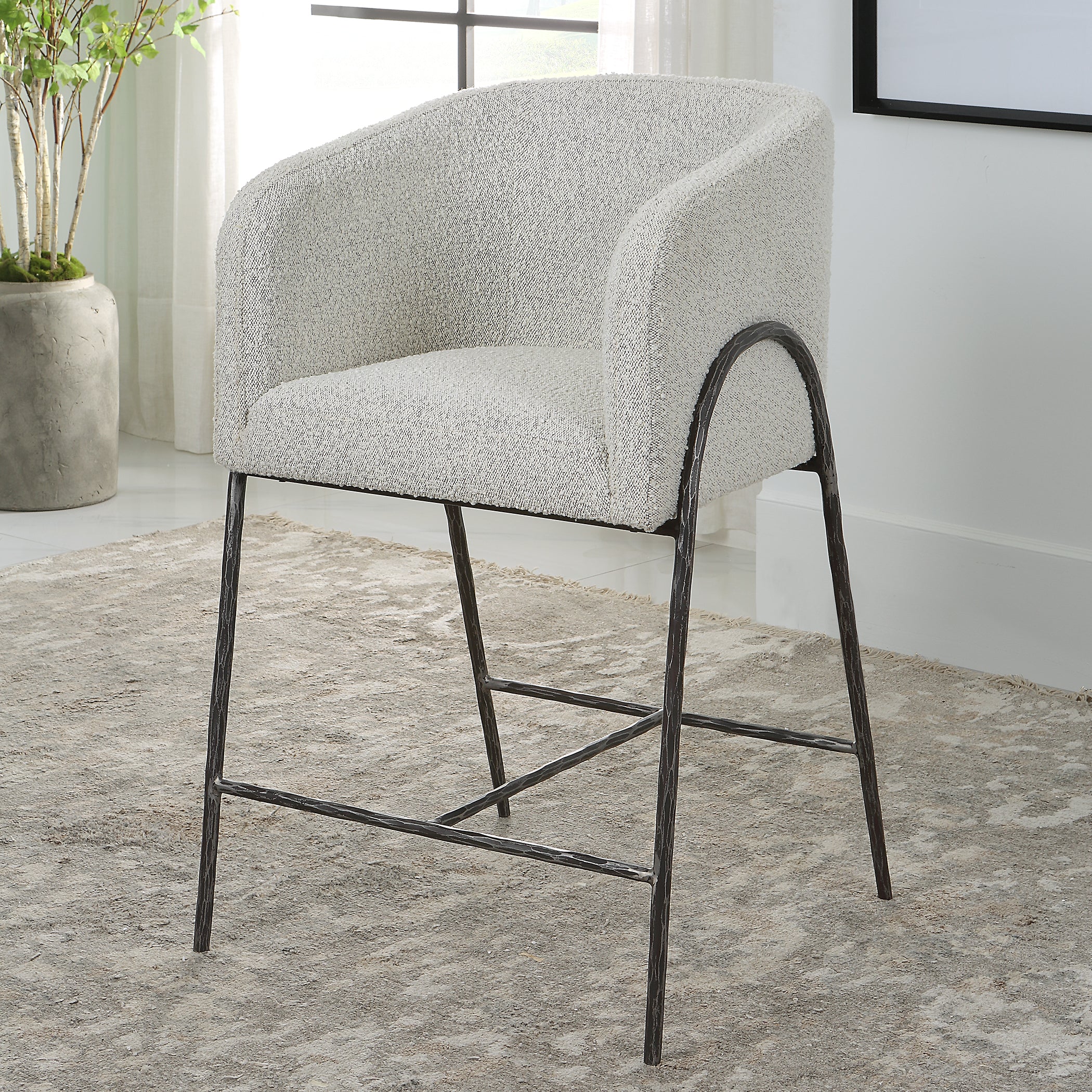 Uttermost Jacobsen Gray 27" Counter Stool - Image 2