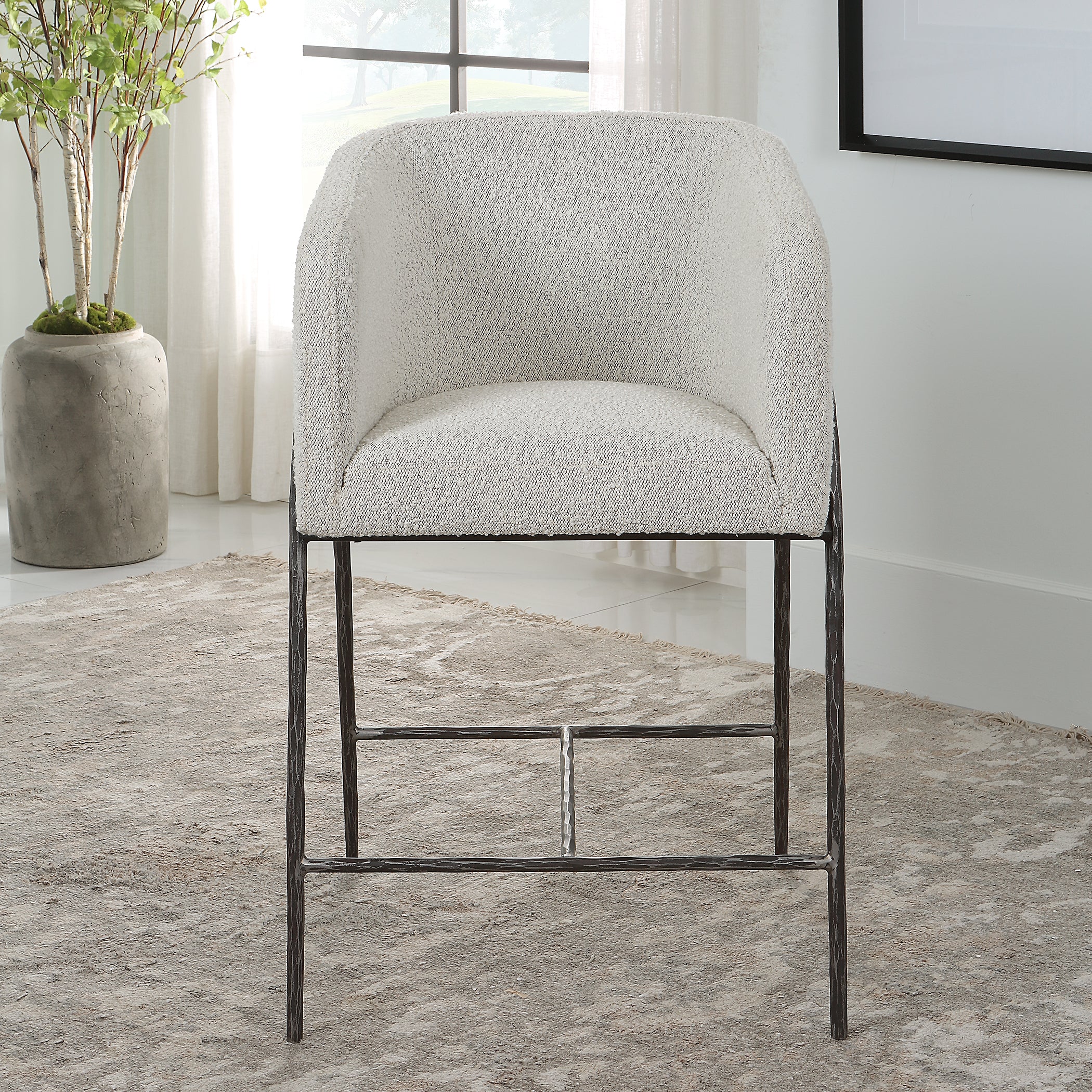Uttermost Jacobsen Gray 27" Counter Stool - Image 3