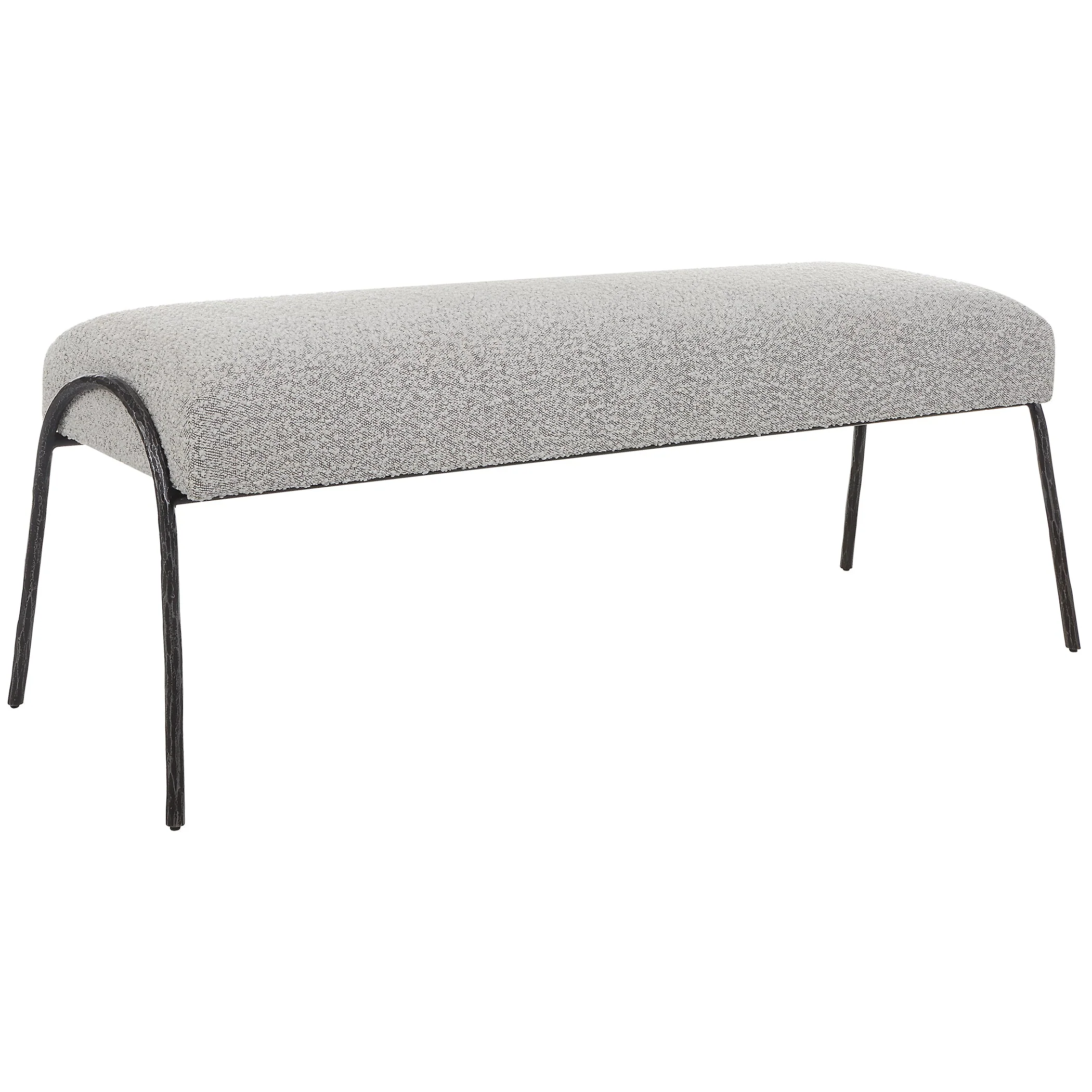 Uttermost Jacobsen Modern Gray Bench - Image 5