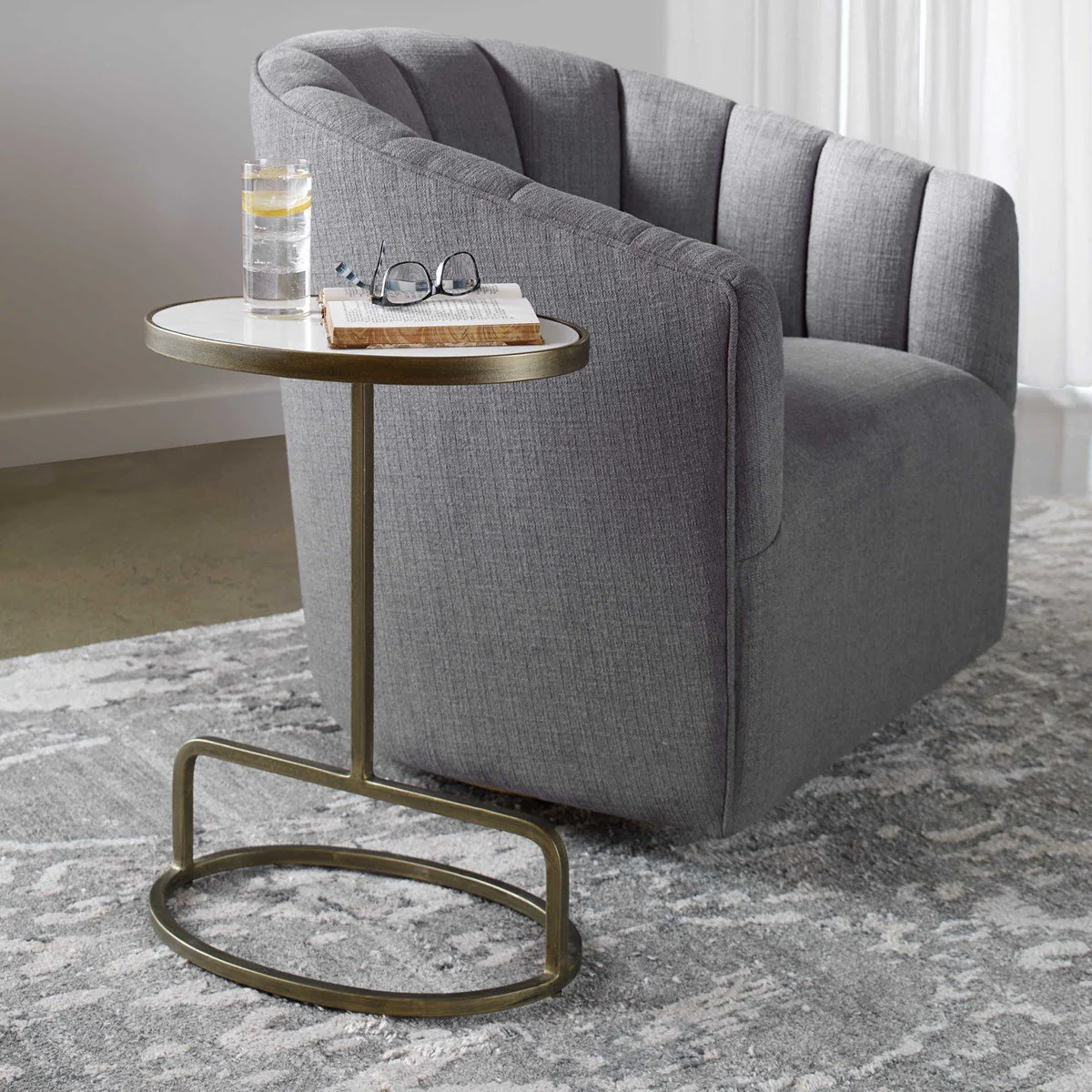 Uttermost Jessenia Accent Table, Marble