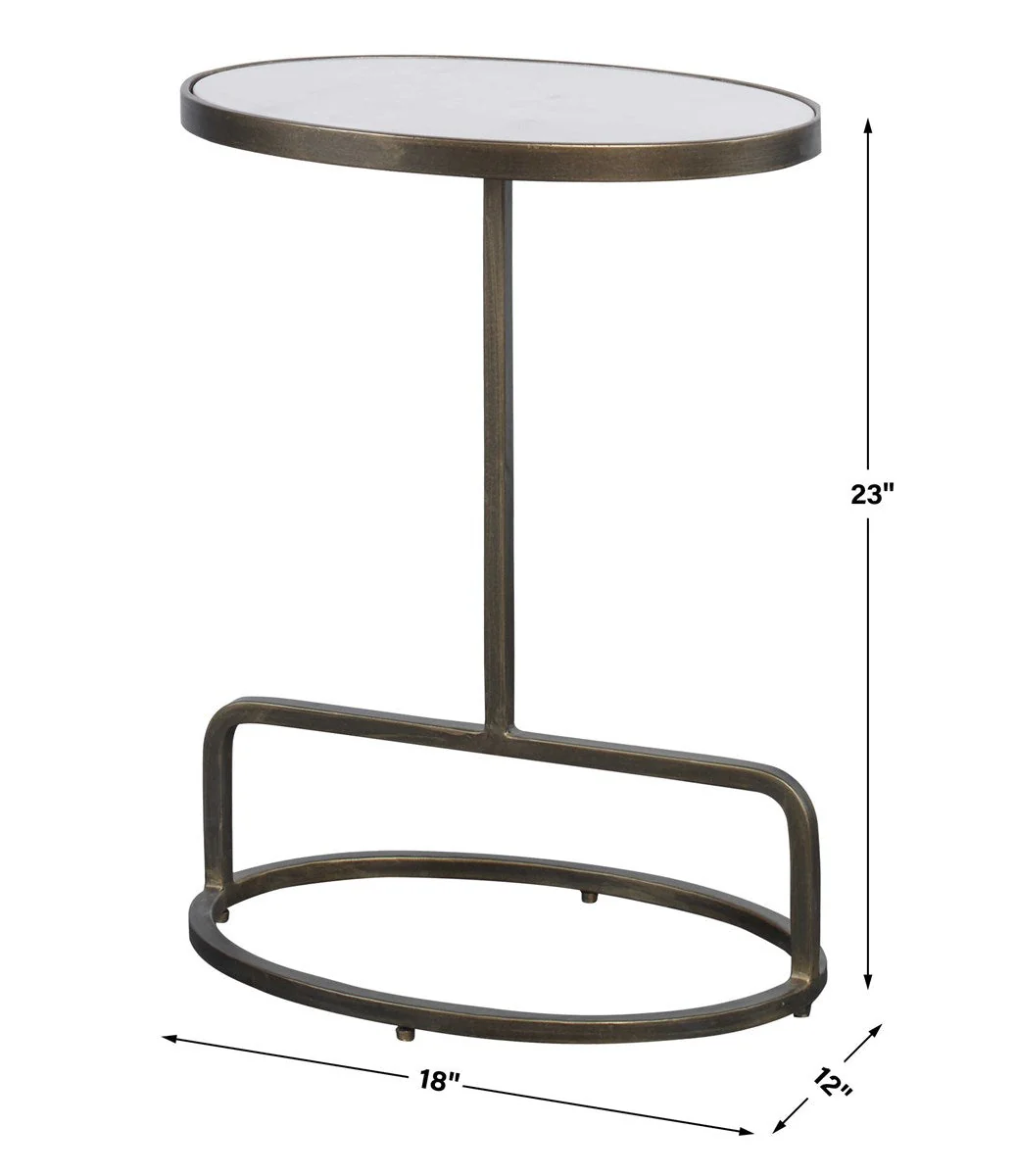 Uttermost Jessenia Accent Table, Marble - Image 5