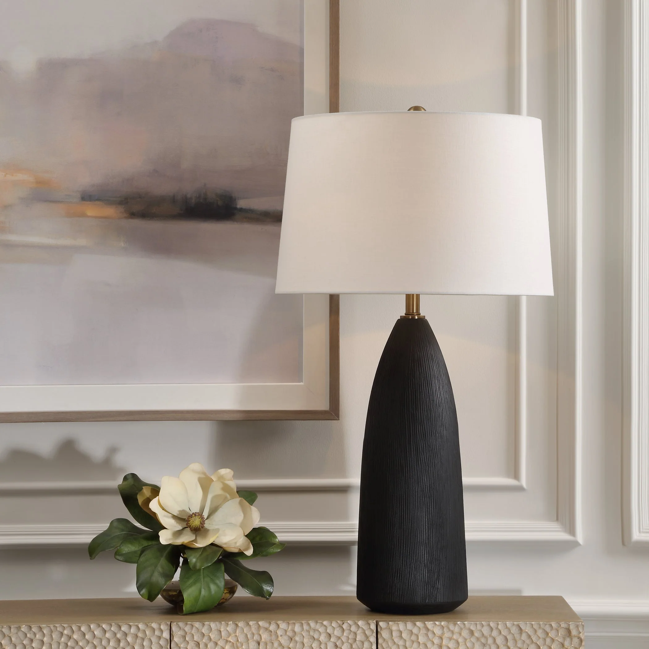 Uttermost Jett Black Table Lamp - Image 2