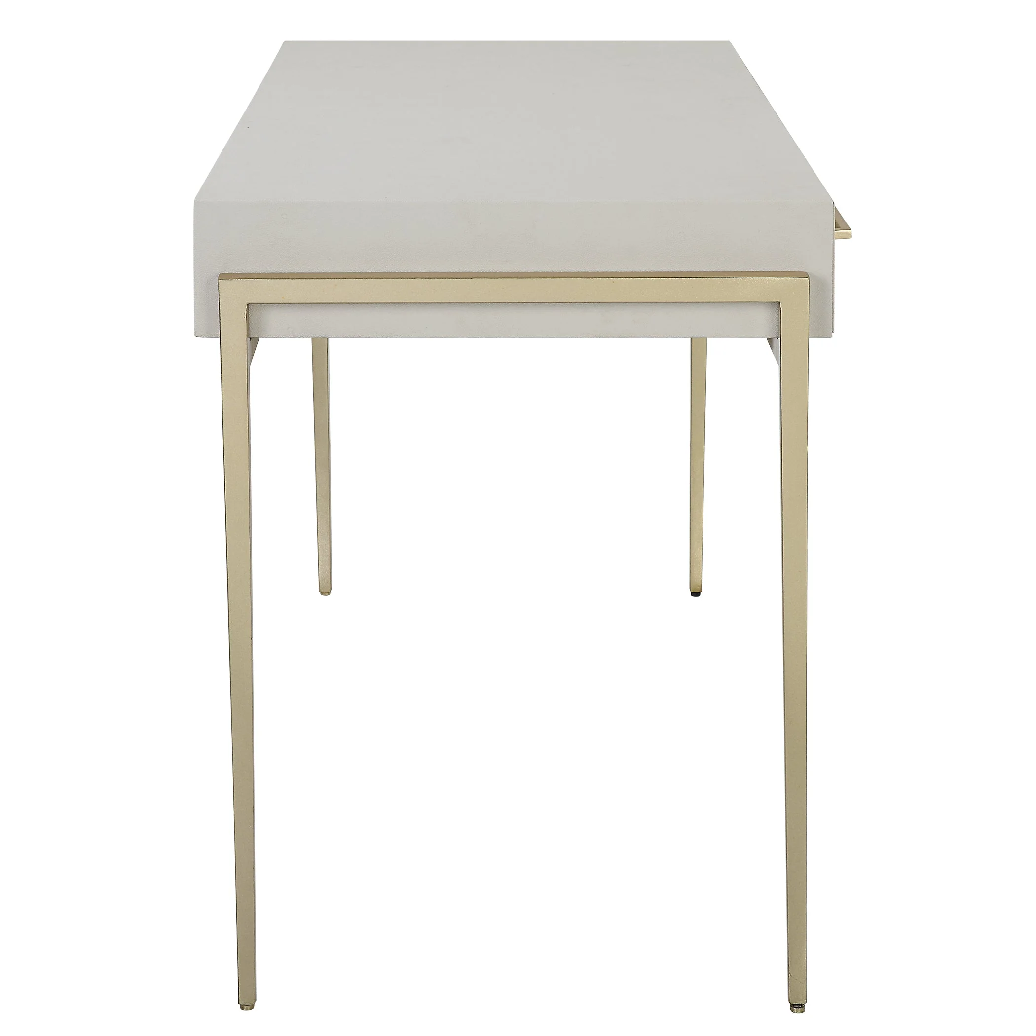 Uttermost Jewel Modern White Desk - Image 6