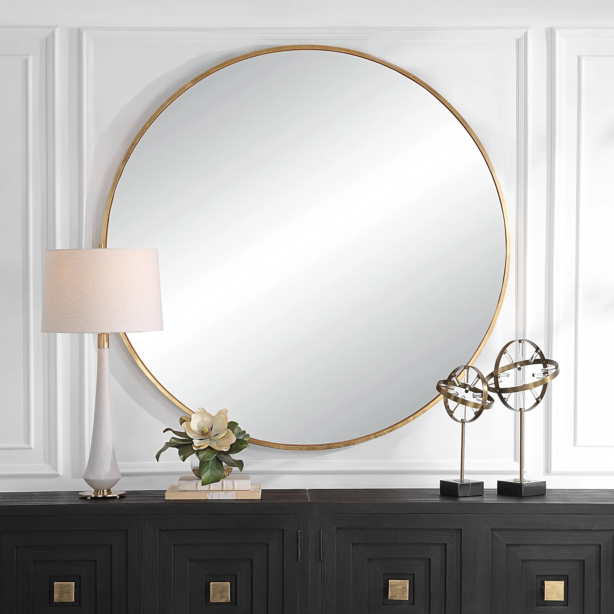 Uttermost Junius Large Gold Round Mirror - Image 2