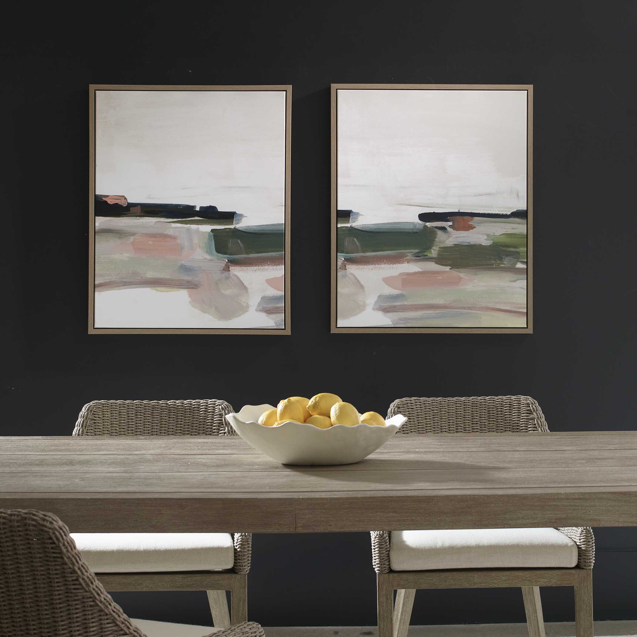 Uttermost Just Peaking Framed Abstract Prints Set/2 - Image 2