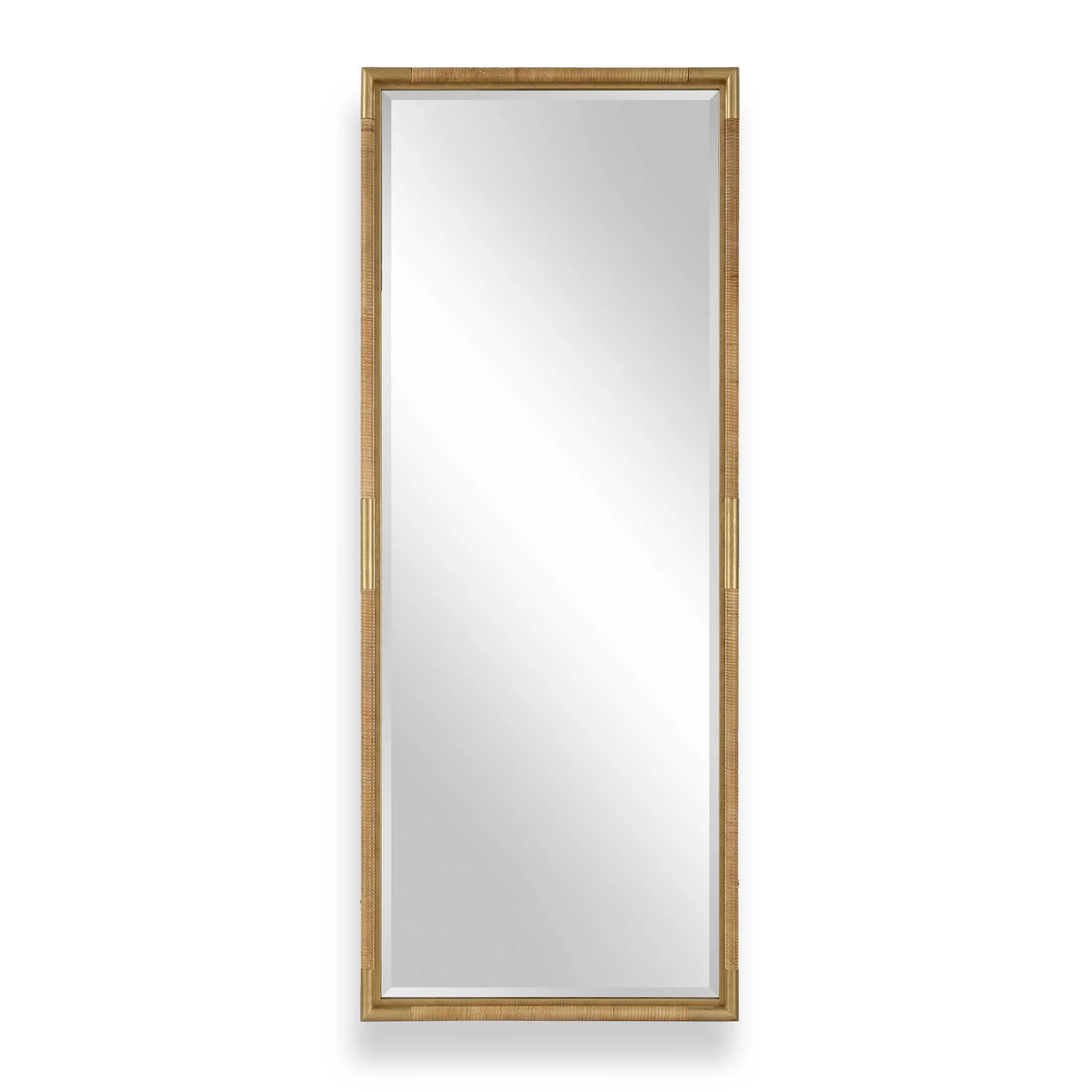 Uttermost Kampar Full Length Rattan Tall Mirror