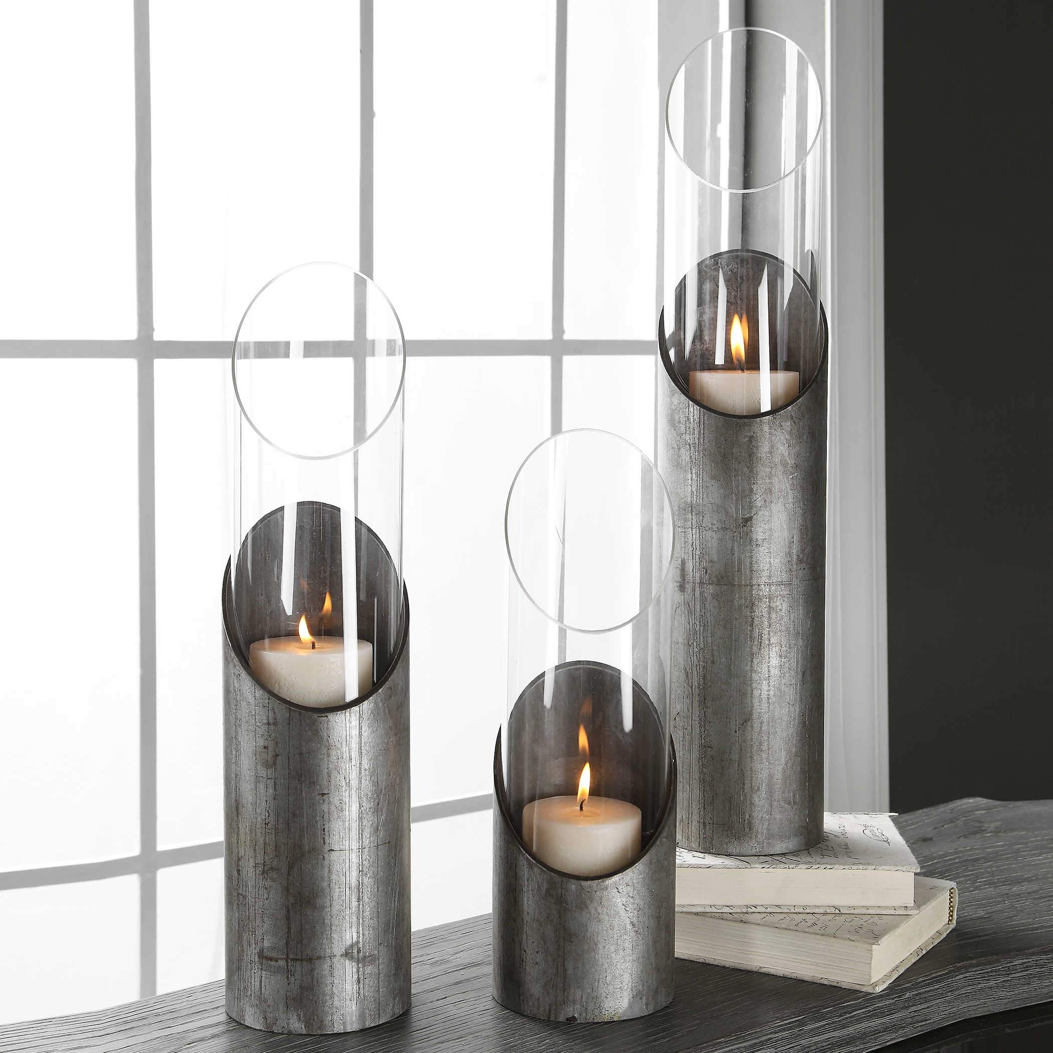 Uttermost Karter Candleholders, S/3