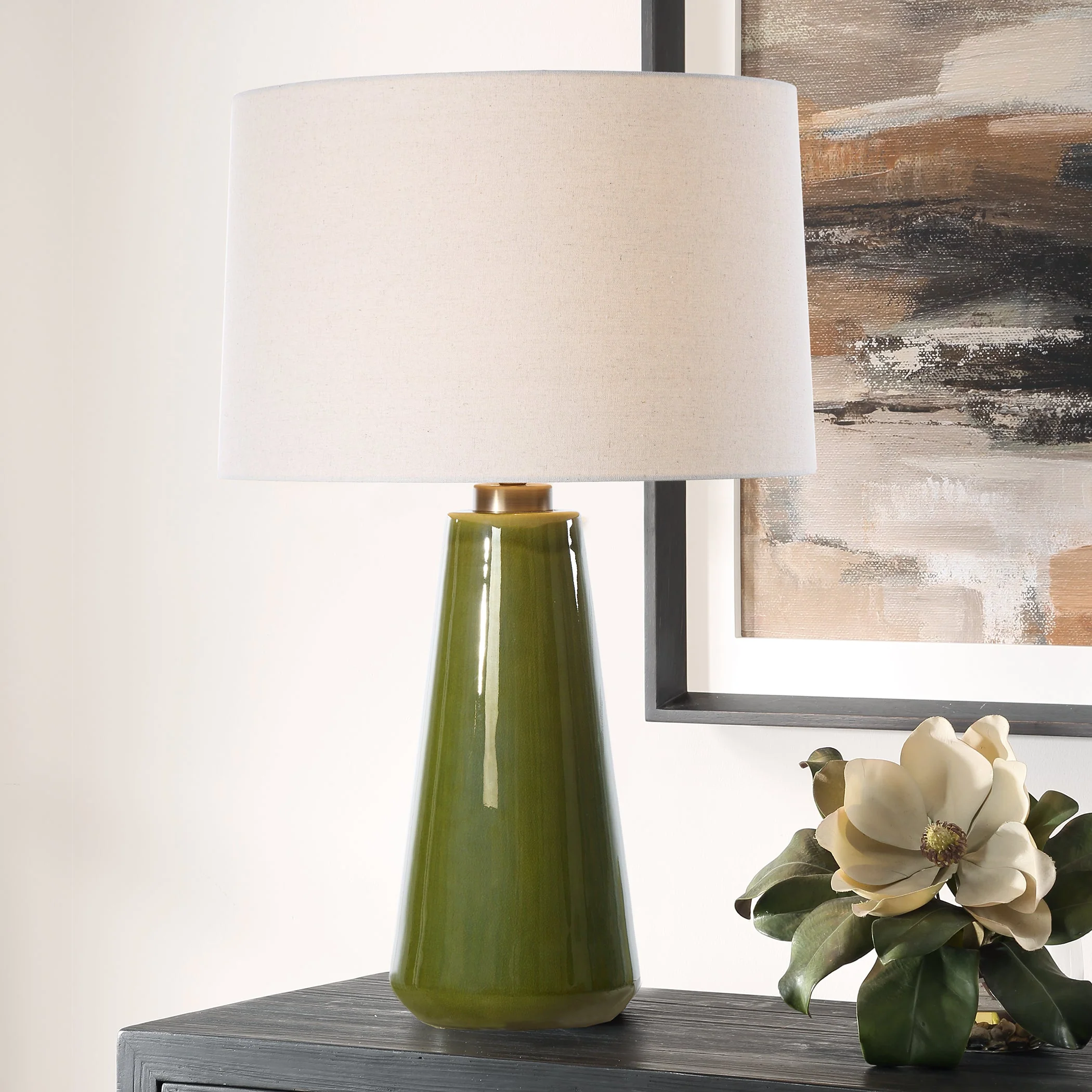 Uttermost Kelley Moss Green Table Lamp - Image 2