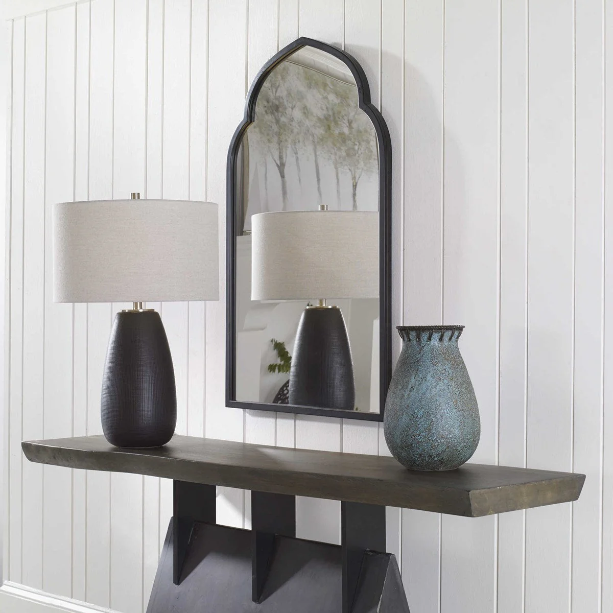 Uttermost Kenitra Black Arch Mirror - Image 3