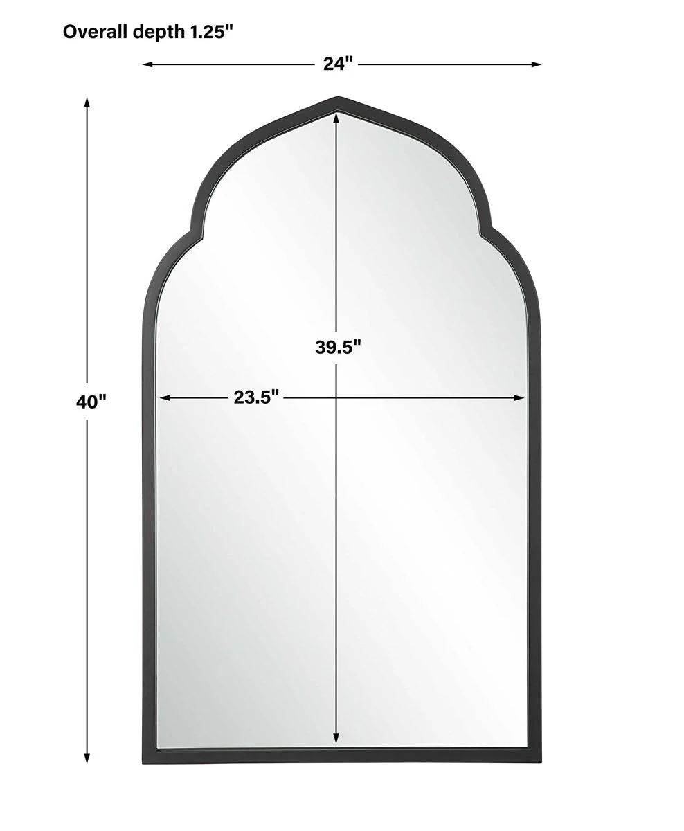 Uttermost Kenitra Black Arch Mirror - Image 6
