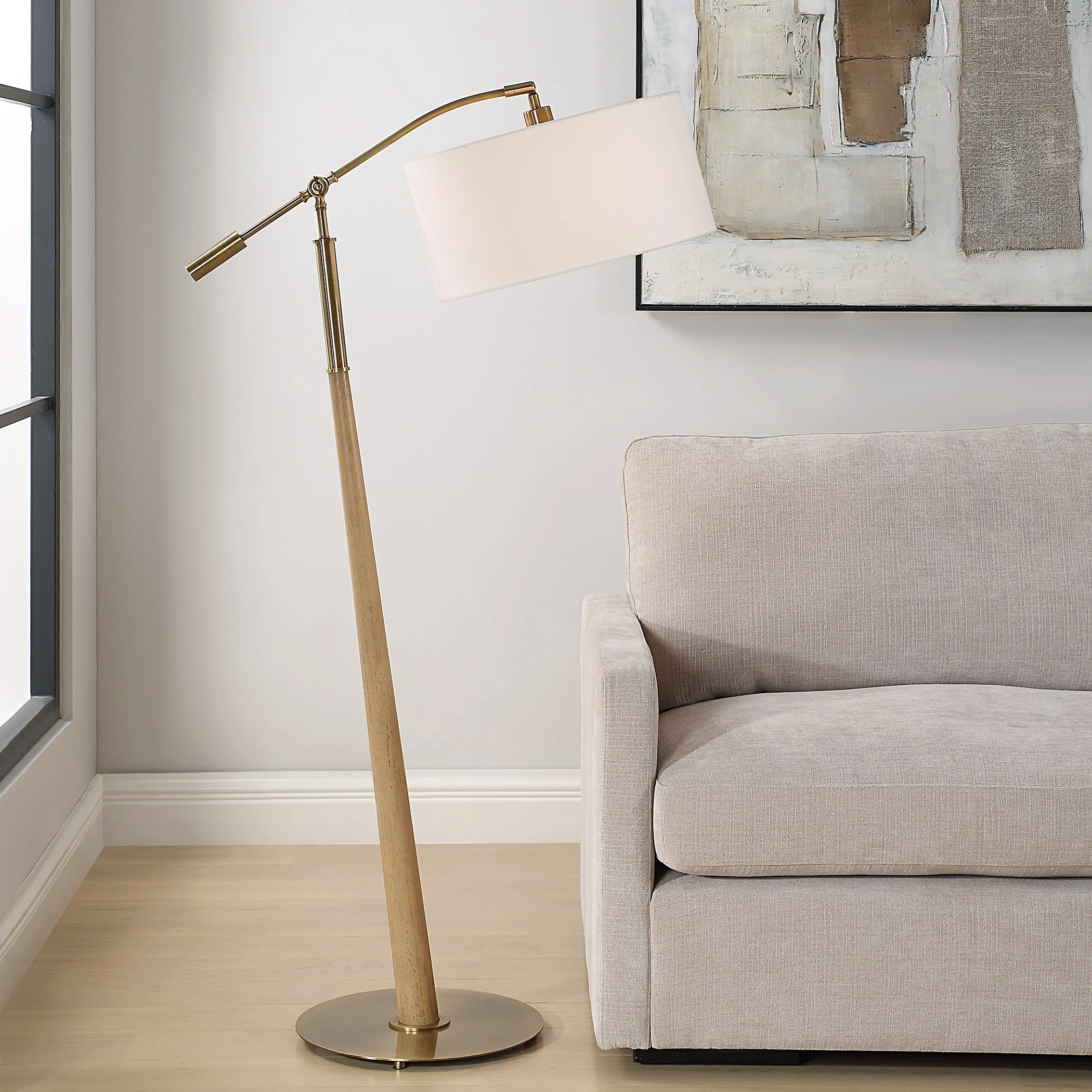Uttermost Kennett Wooden Floor Lamp - Image 2