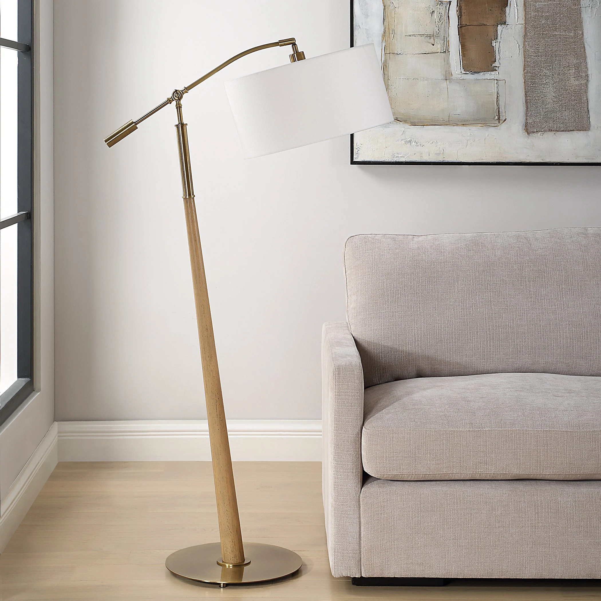 Uttermost Kennett Wooden Floor Lamp - Image 3