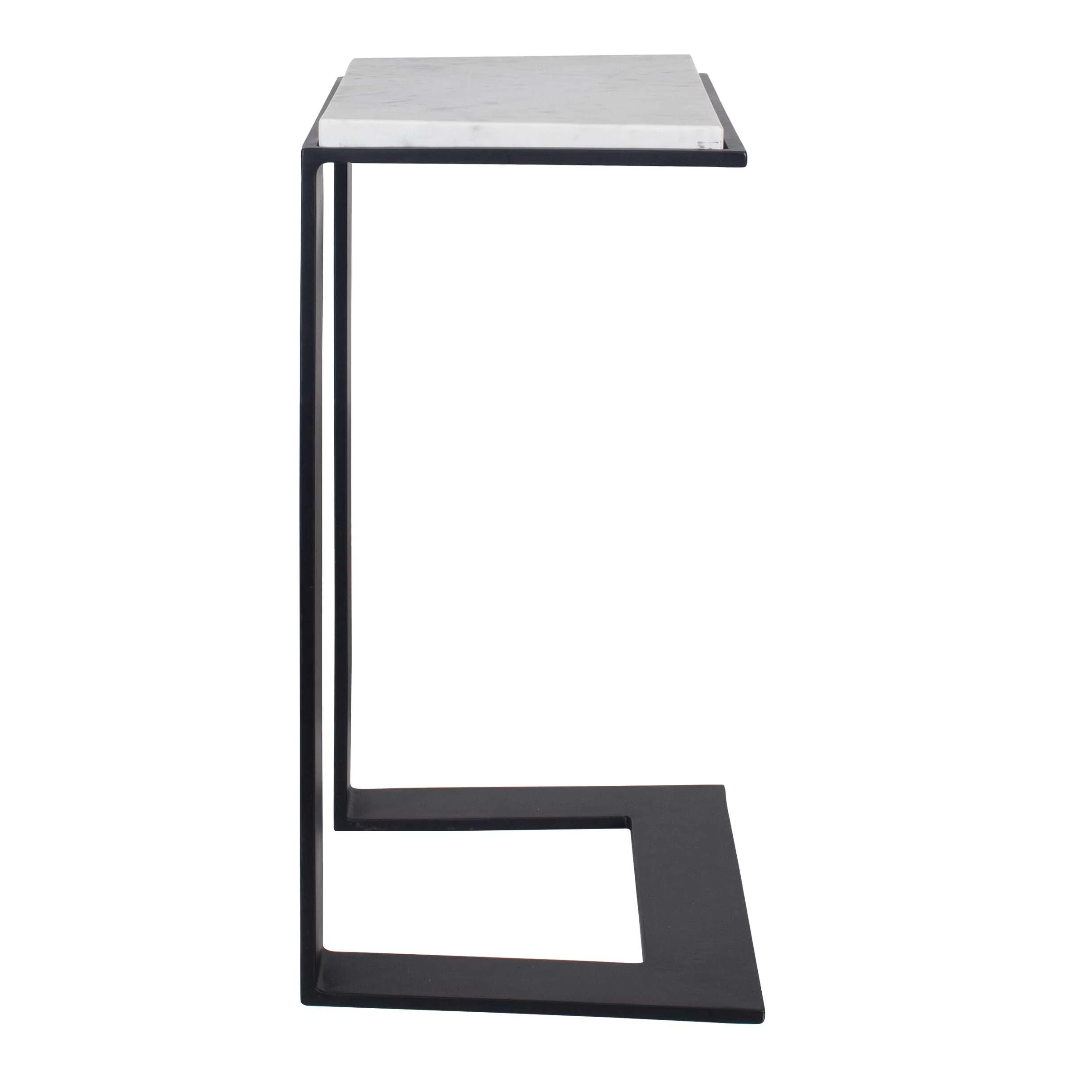 Uttermost Kenora White Marble Accent Table - Image 6