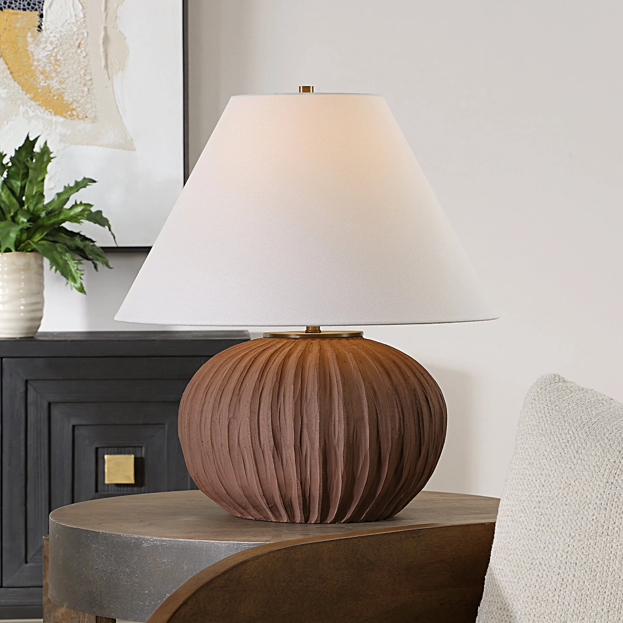 Uttermost Keoghan Terracotta Table Lamp - Image 2