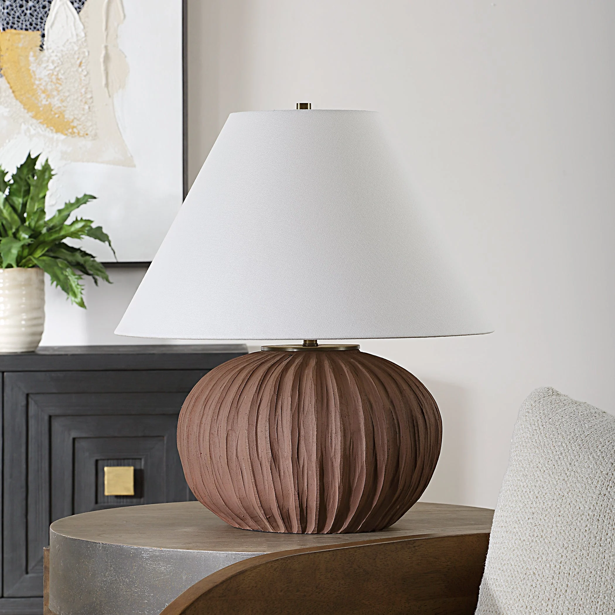 Uttermost Keoghan Terracotta Table Lamp - Image 3