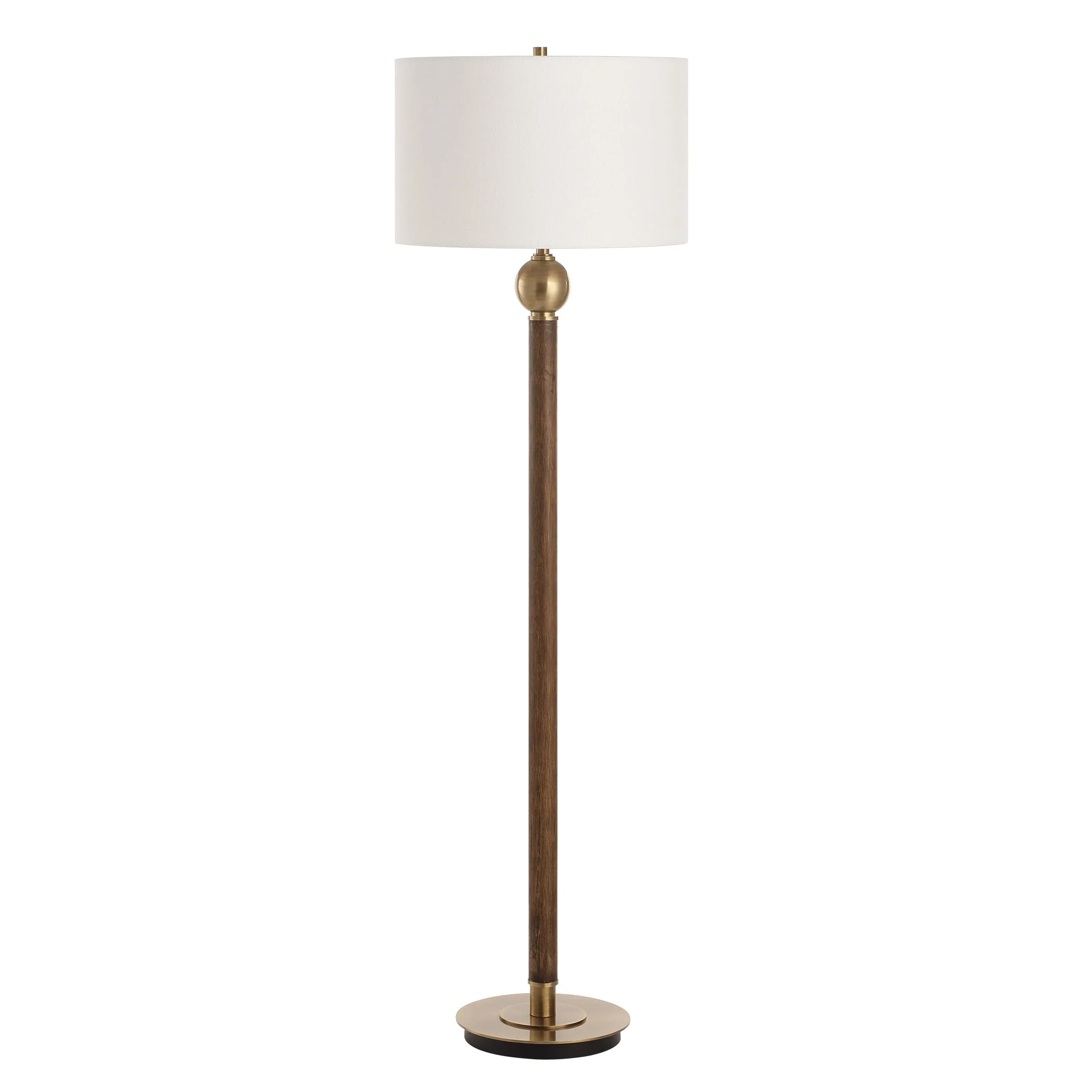 Uttermost Keros Dark Oak Floor Lamp - Image 4
