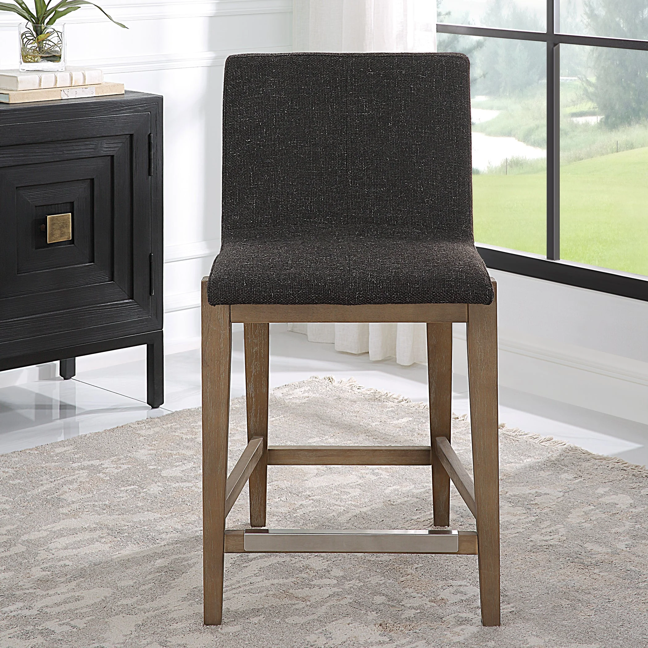 Uttermost Klemens Chocolate Counter Stool - Image 3