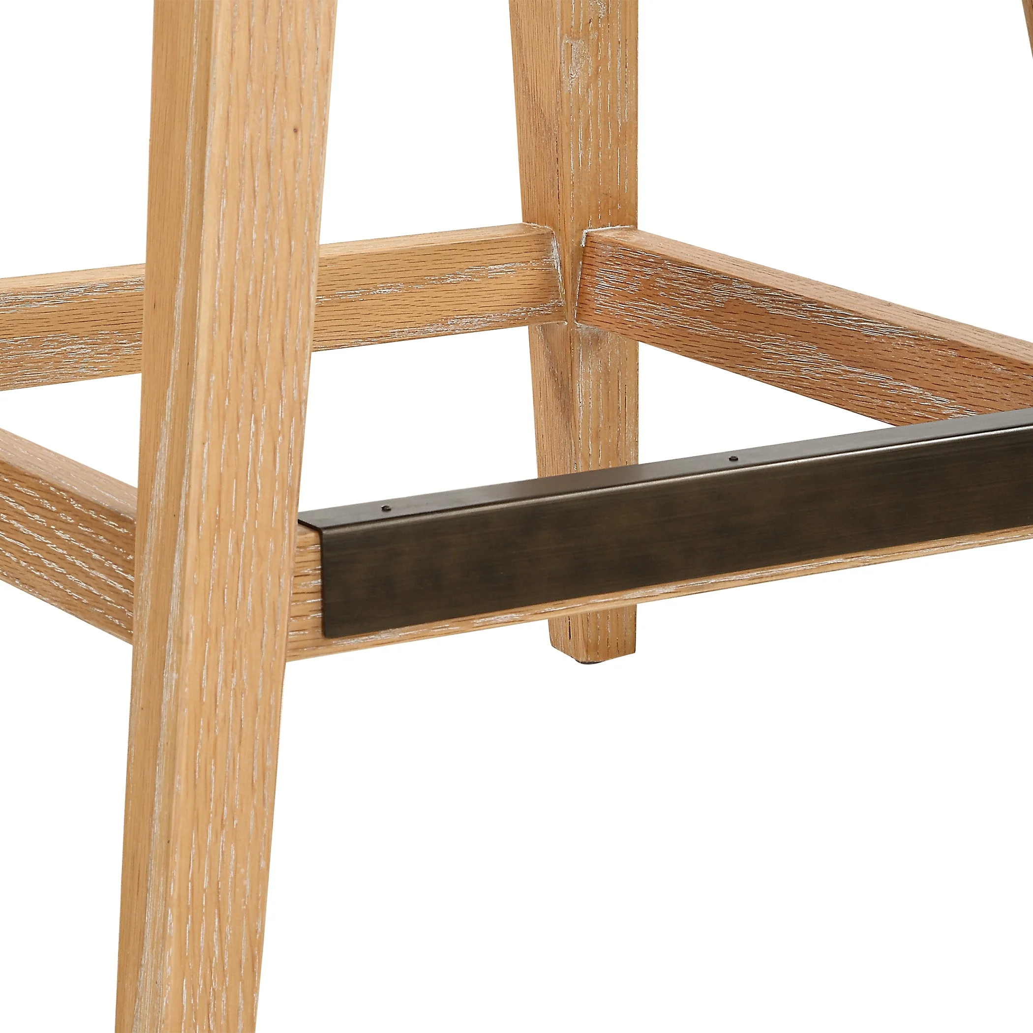 Uttermost Klismos Off-White Fabric Counter Stool - Image 9