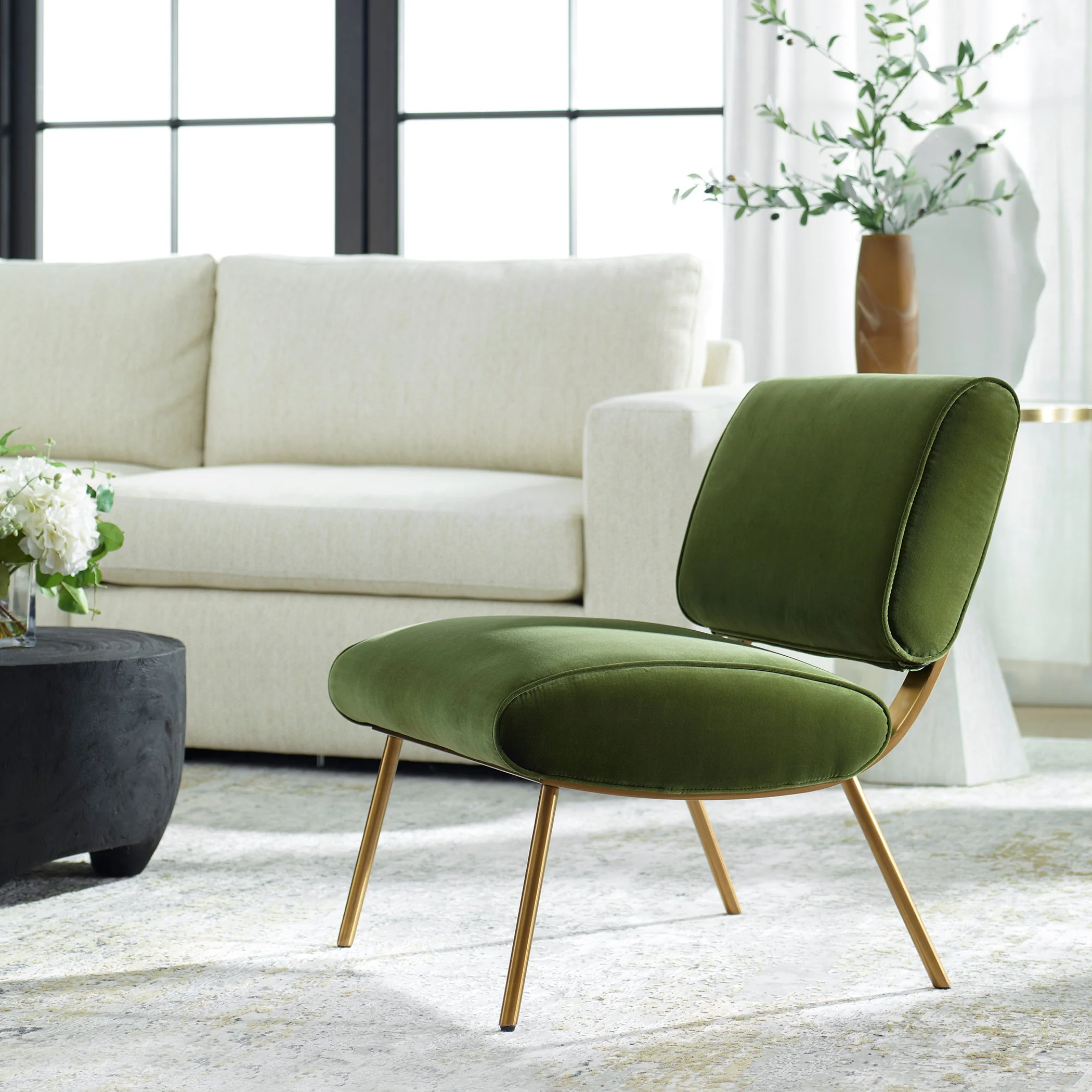 Uttermost Knoll Mid-Century Accent Chair - Image 2
