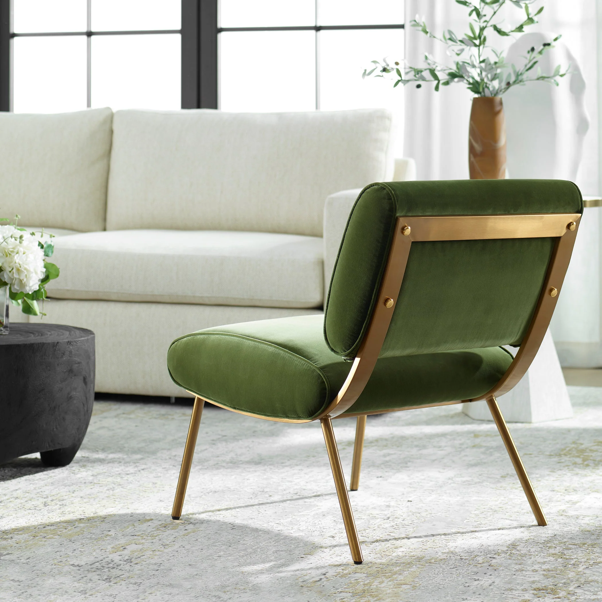 Uttermost Knoll Mid-Century Accent Chair - Image 3