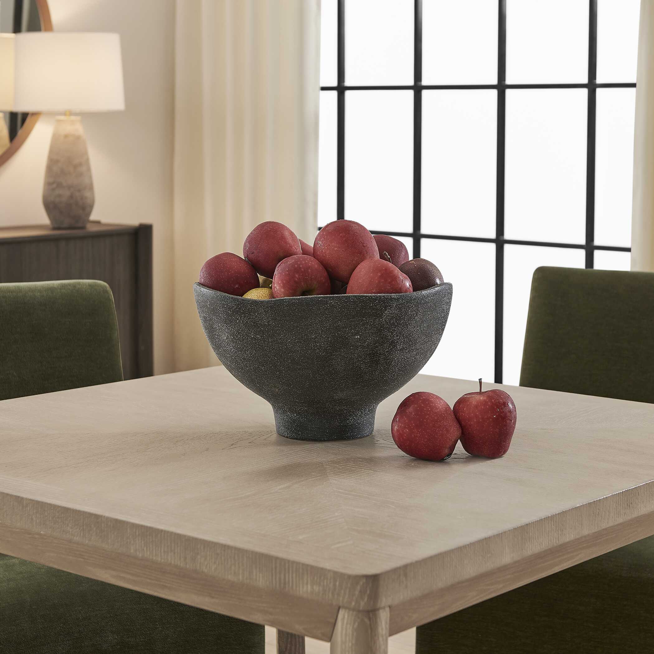 Uttermost Komorebi Indoor-Outdoor Black Bowl - Image 2