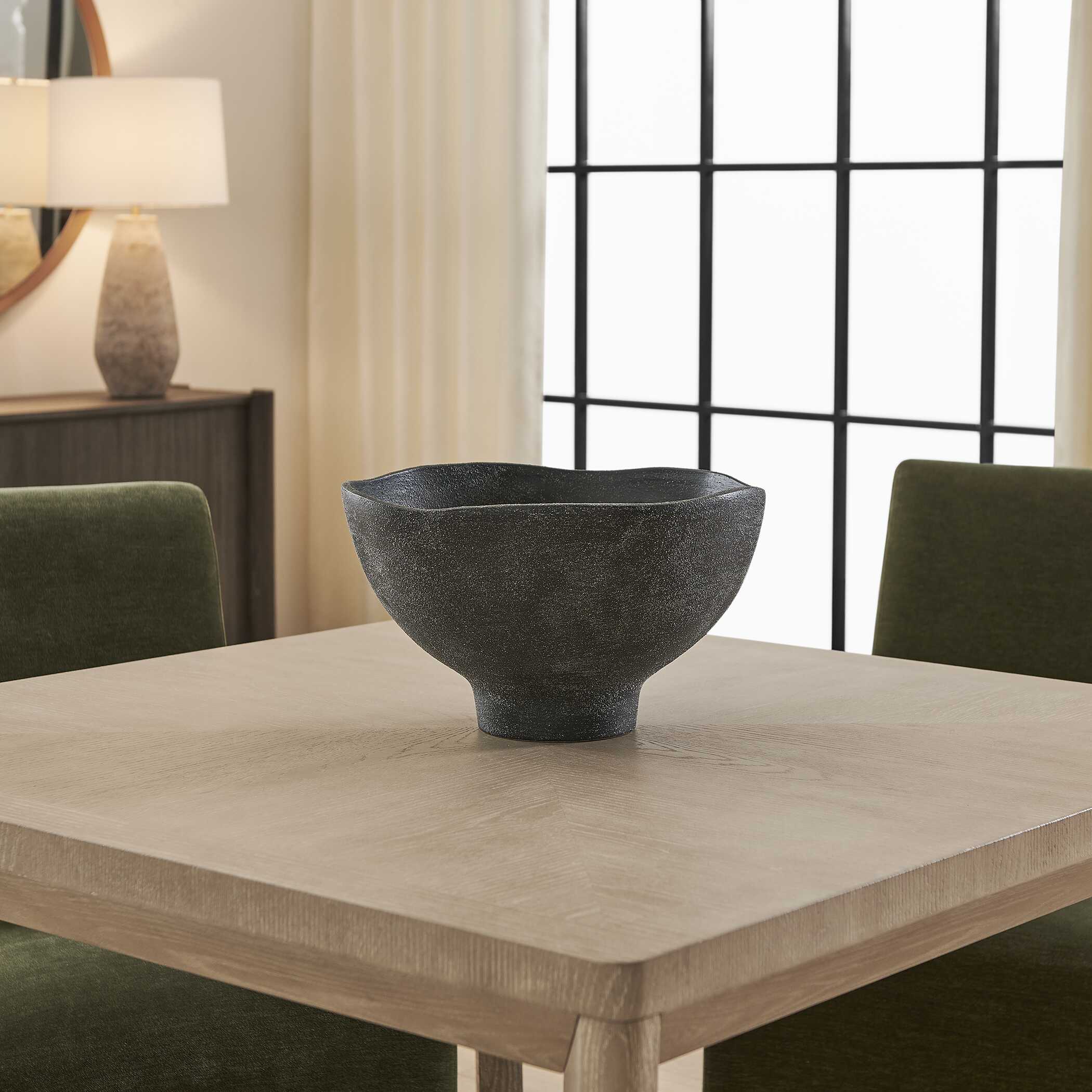 Uttermost Komorebi Indoor-Outdoor Black Bowl - Image 4