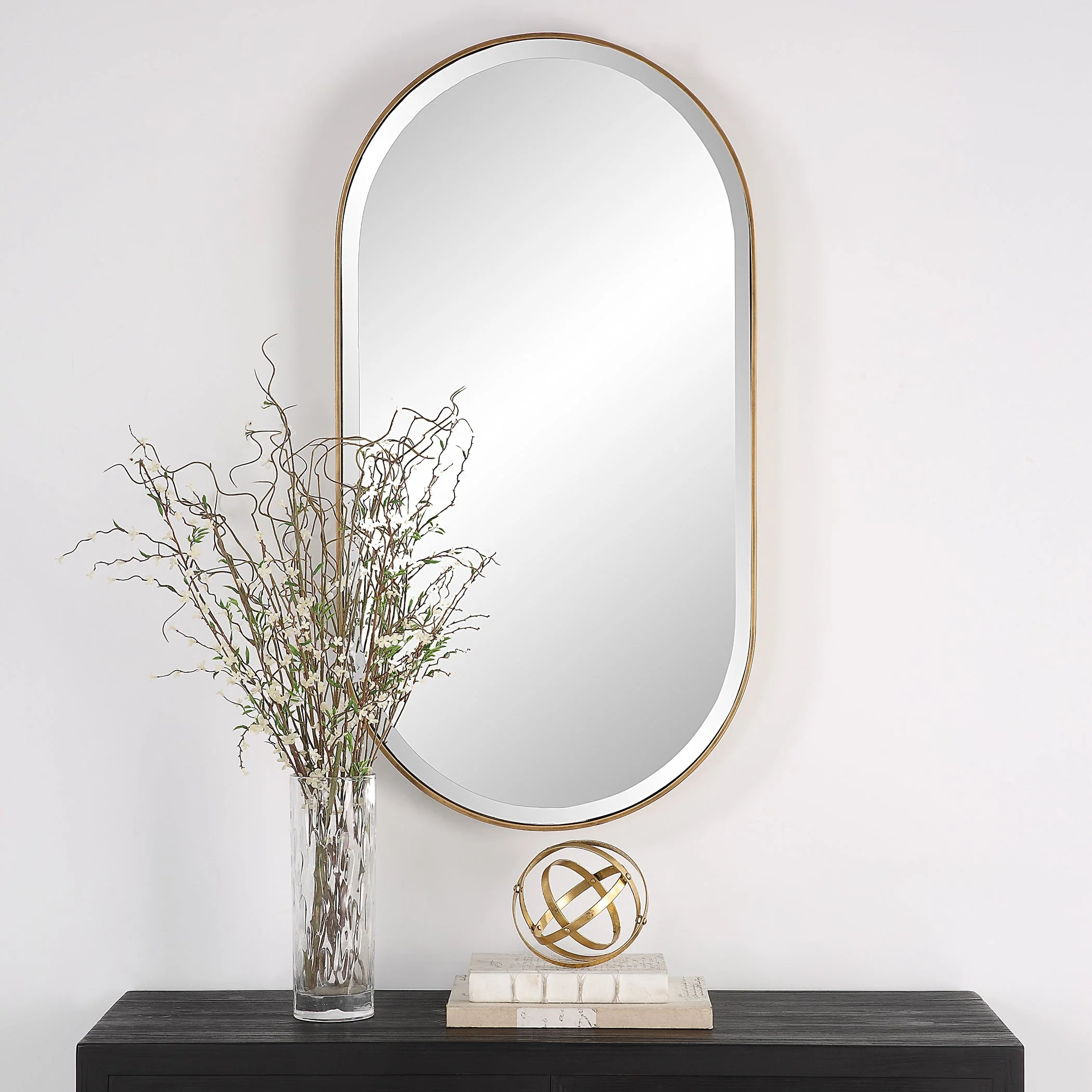 Uttermost Lago Oval Gold Mirror - Image 2