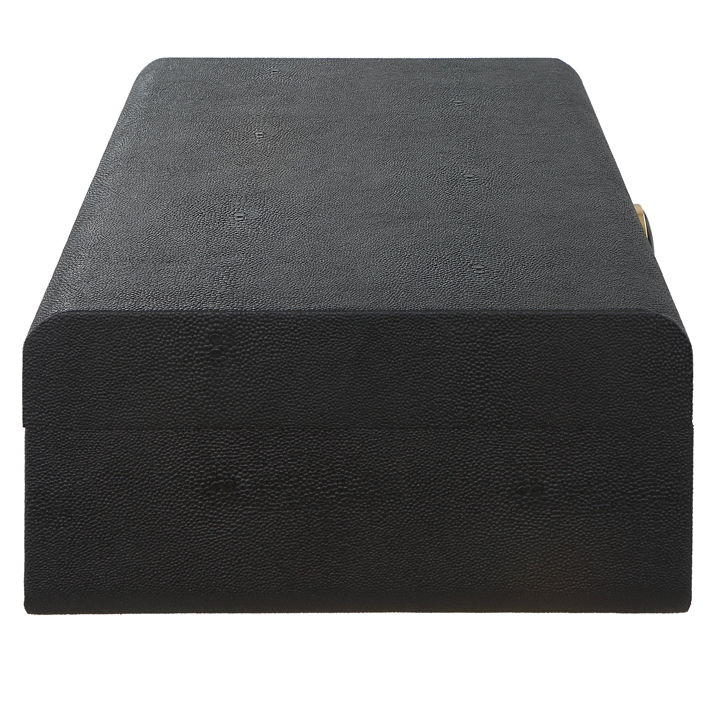 Uttermost Lalique Black Shagreen Box - Image 5