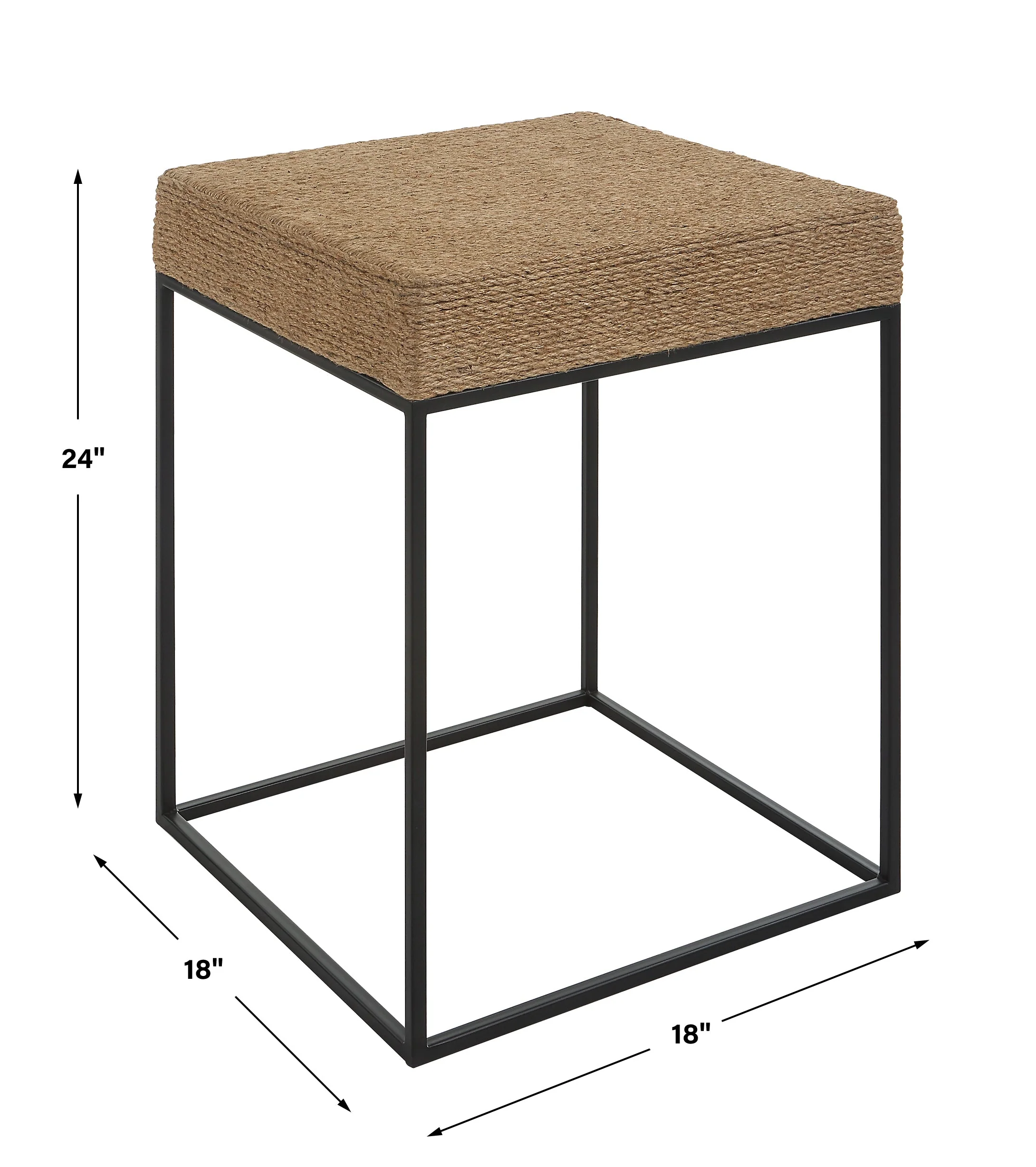 Uttermost Laramie Rustic Rope Accent Table - Image 3