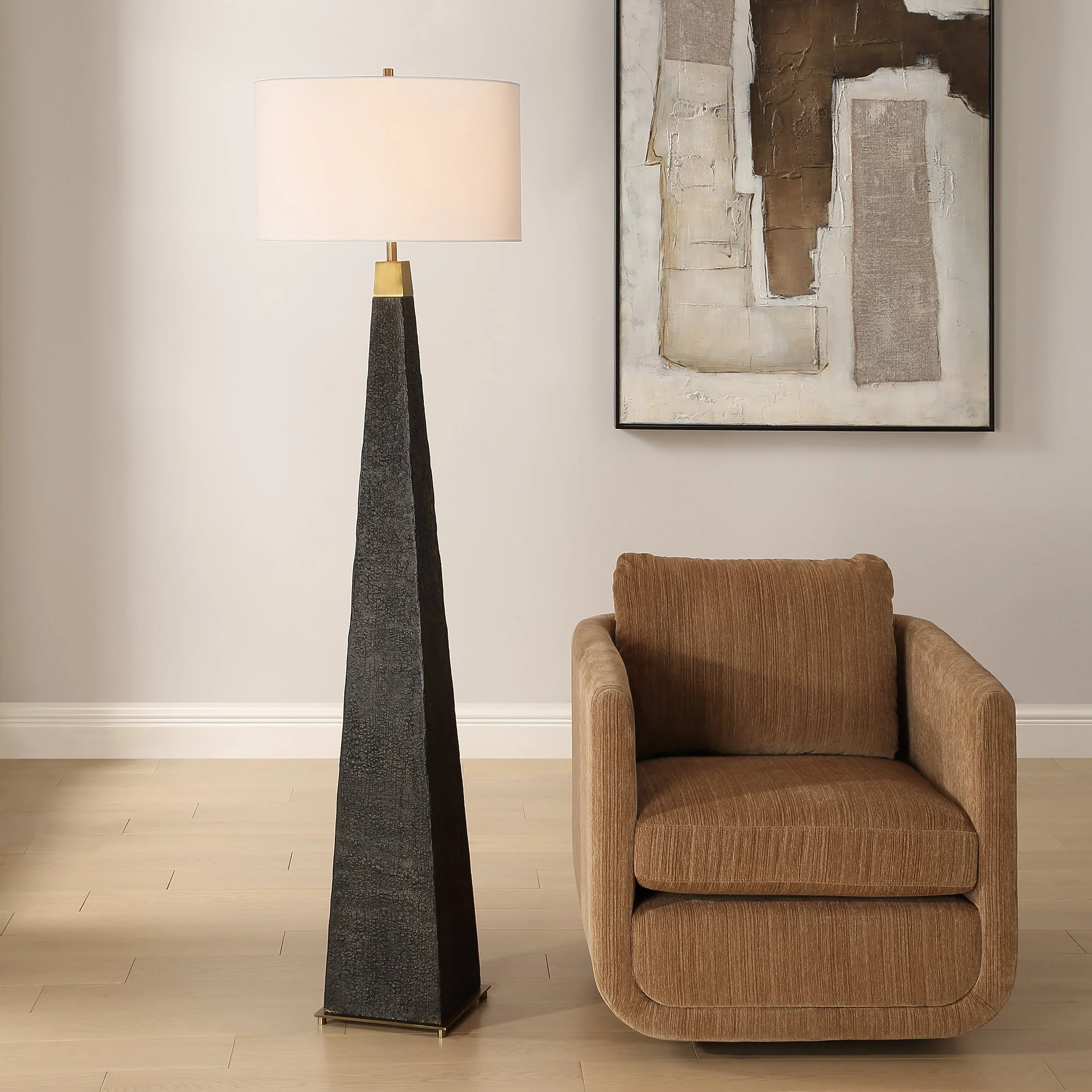 Uttermost Lathey Tapered Floor Lamp - Image 2