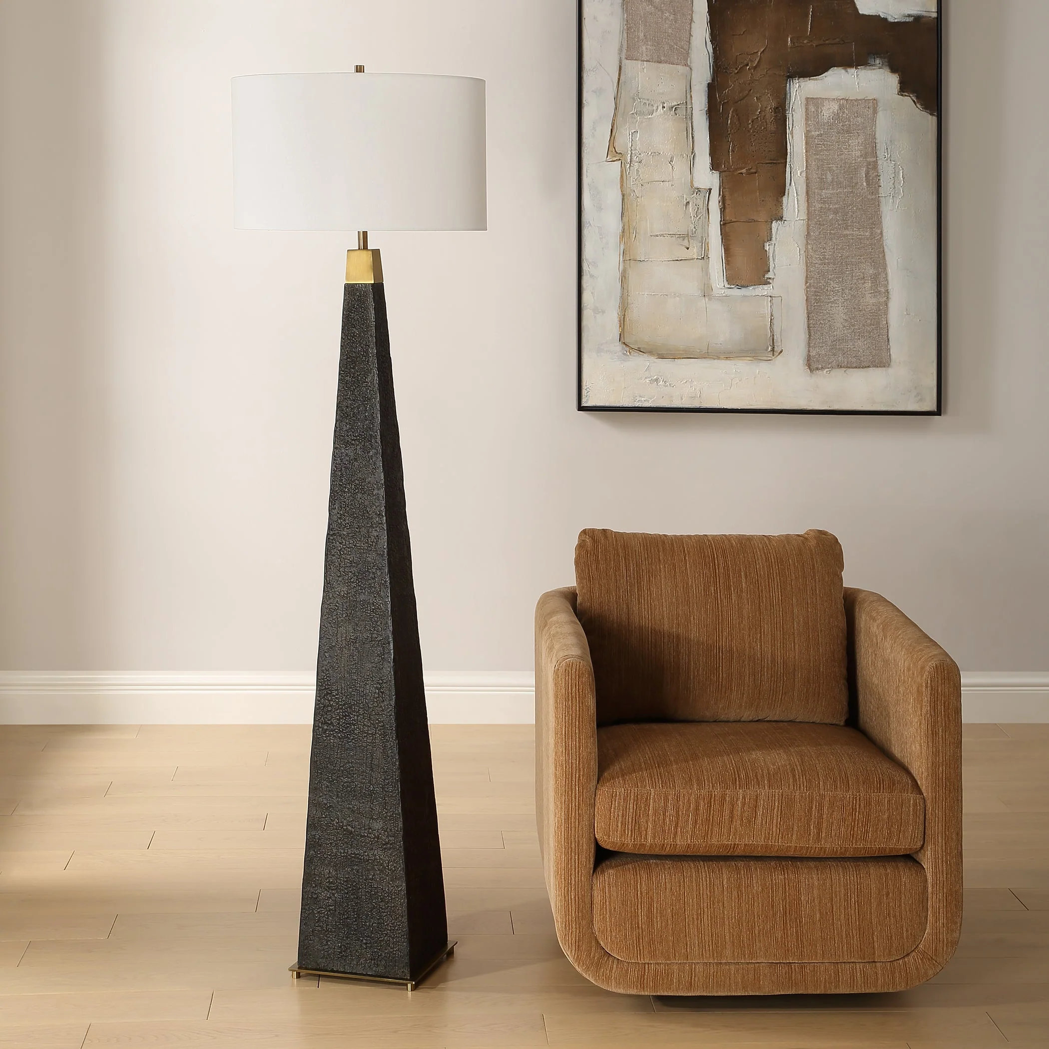 Uttermost Lathey Tapered Floor Lamp - Image 3