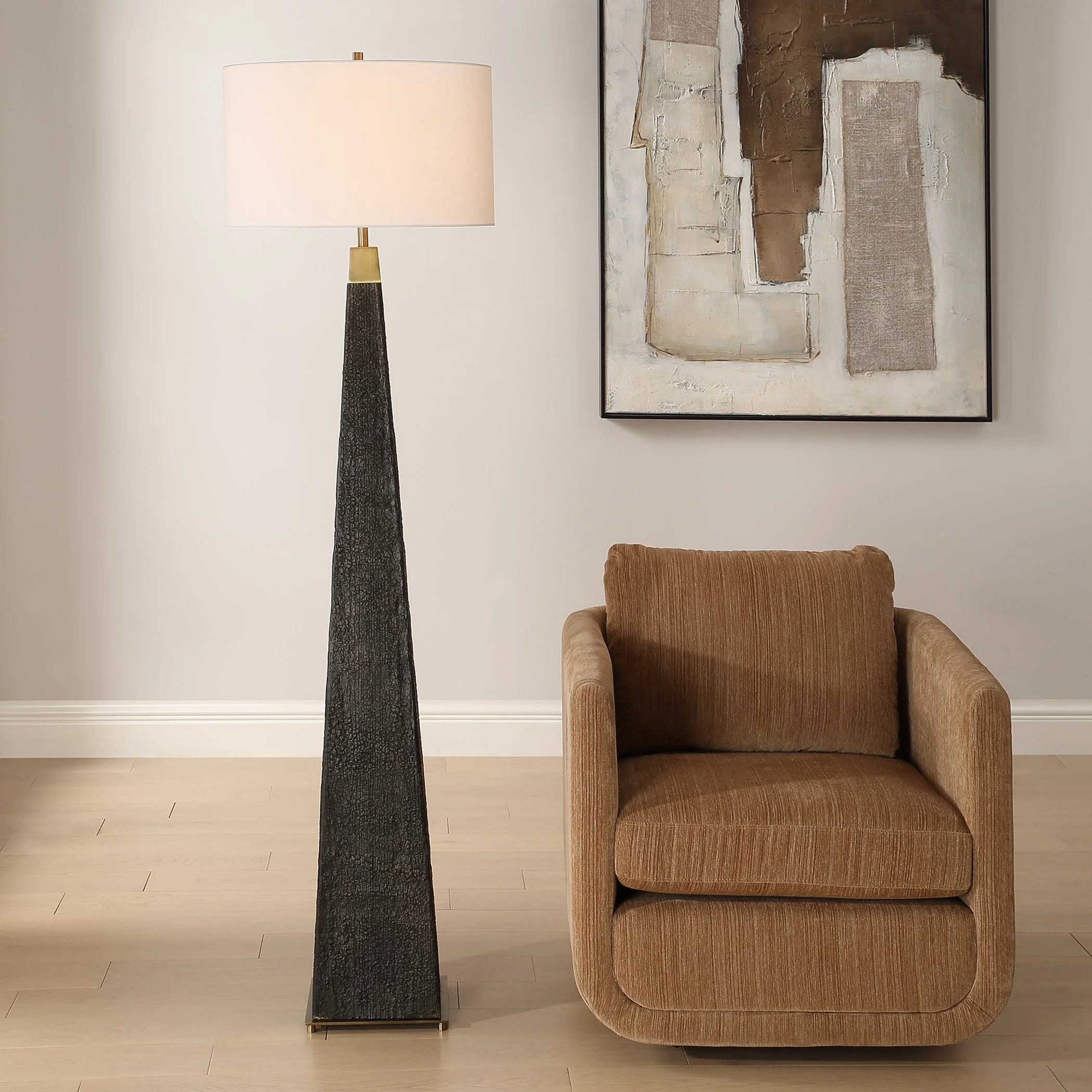 Uttermost Lathey Tapered Floor Lamp - Image 4