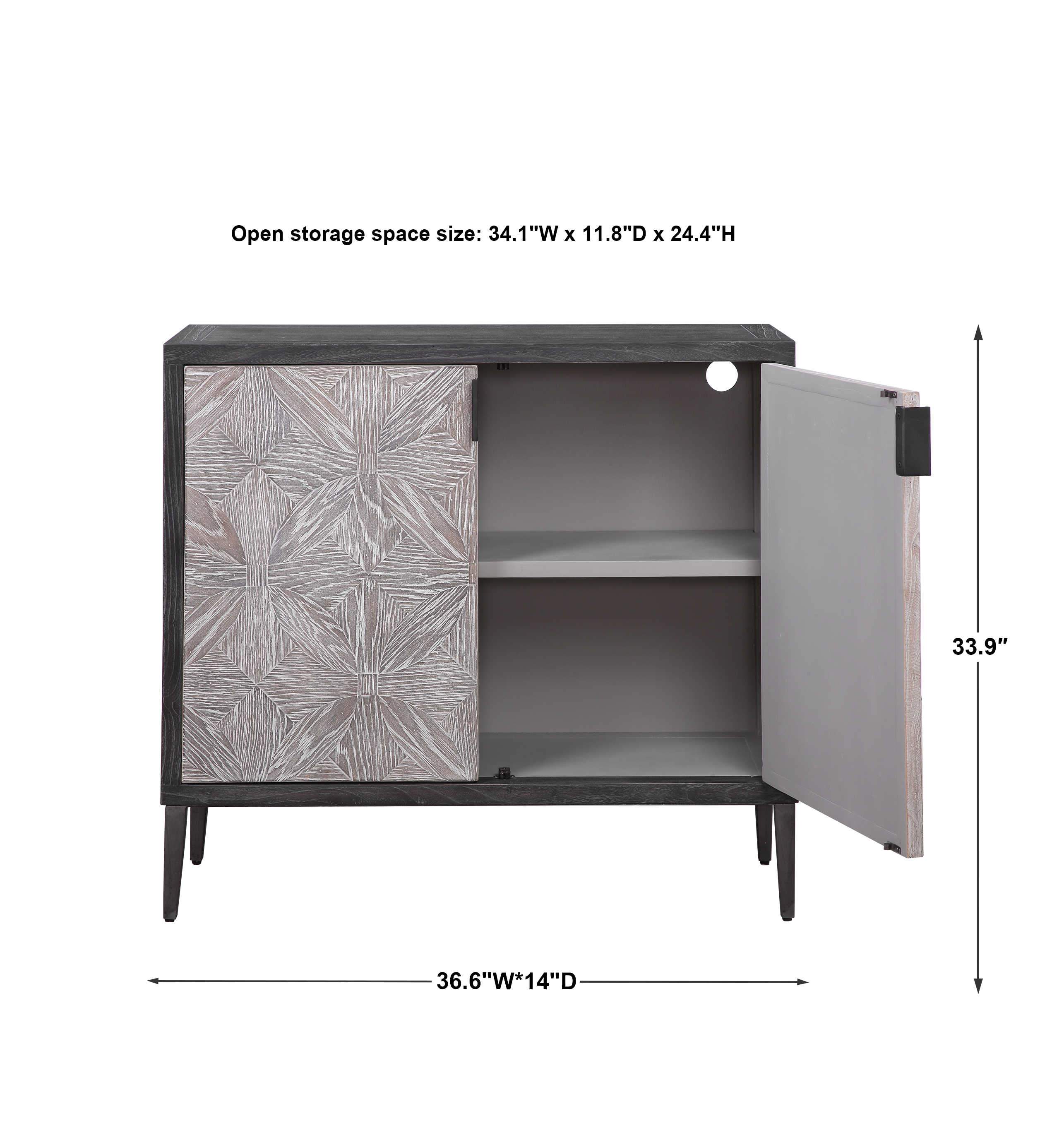Uttermost Laurentia 2 Door Cabinet - Image 6