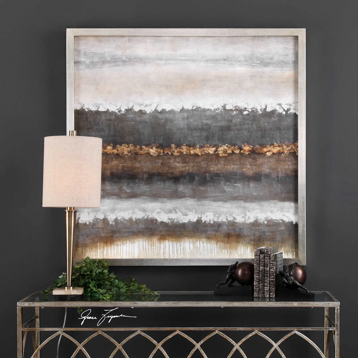 Uttermost Layers Hand Painted Canvas - Image 3