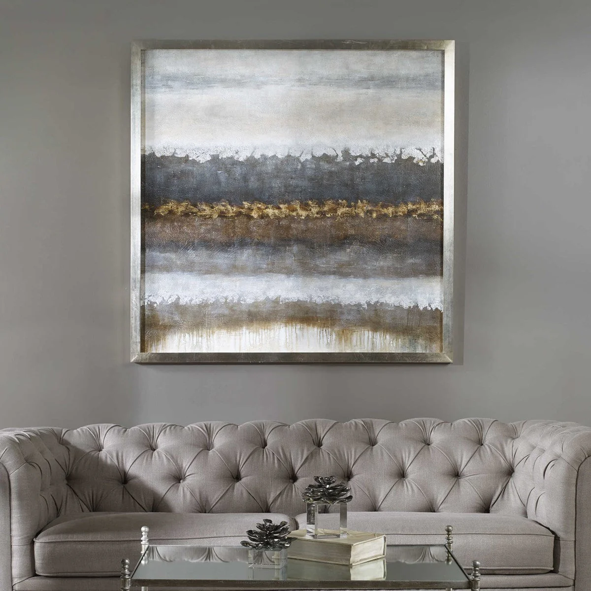 Uttermost Layers Hand Painted Canvas - Image 4