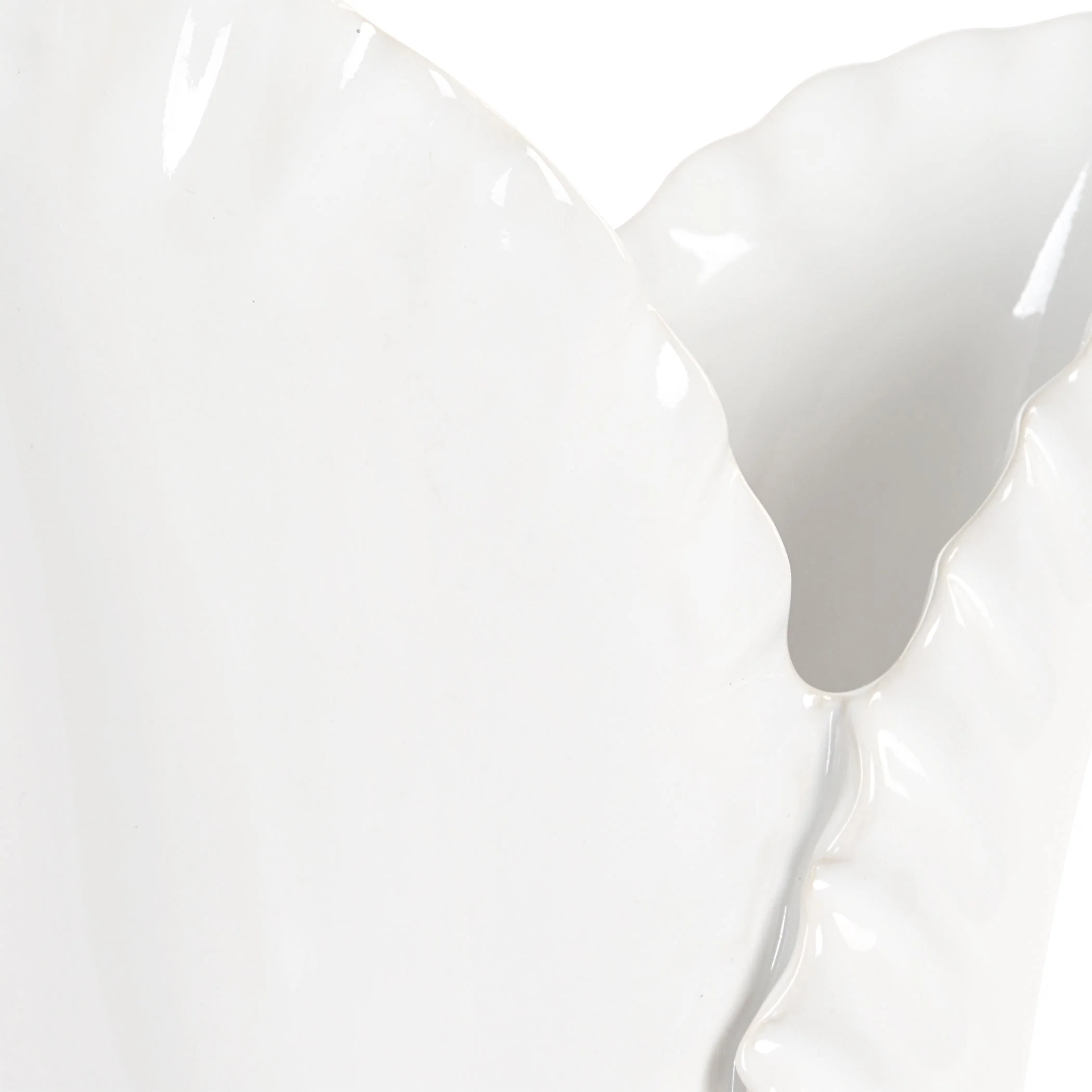 Uttermost Leafscape White Vases Set/2 - Image 5