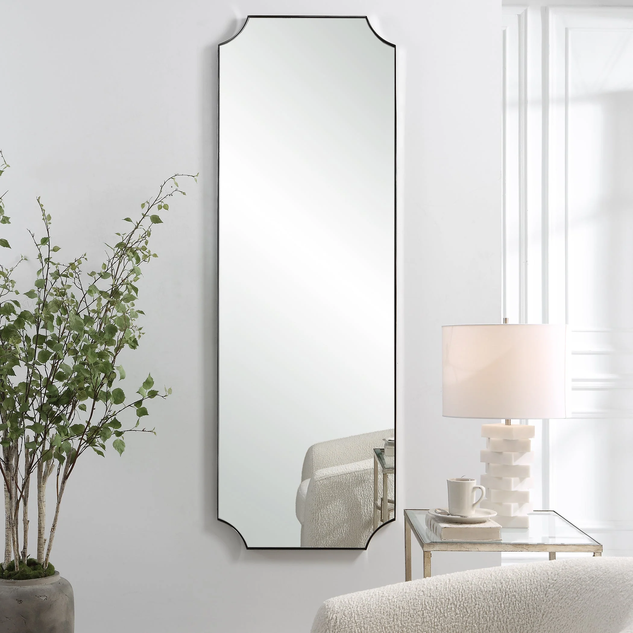 Uttermost Lennox Nickel Tall Mirror - Image 2