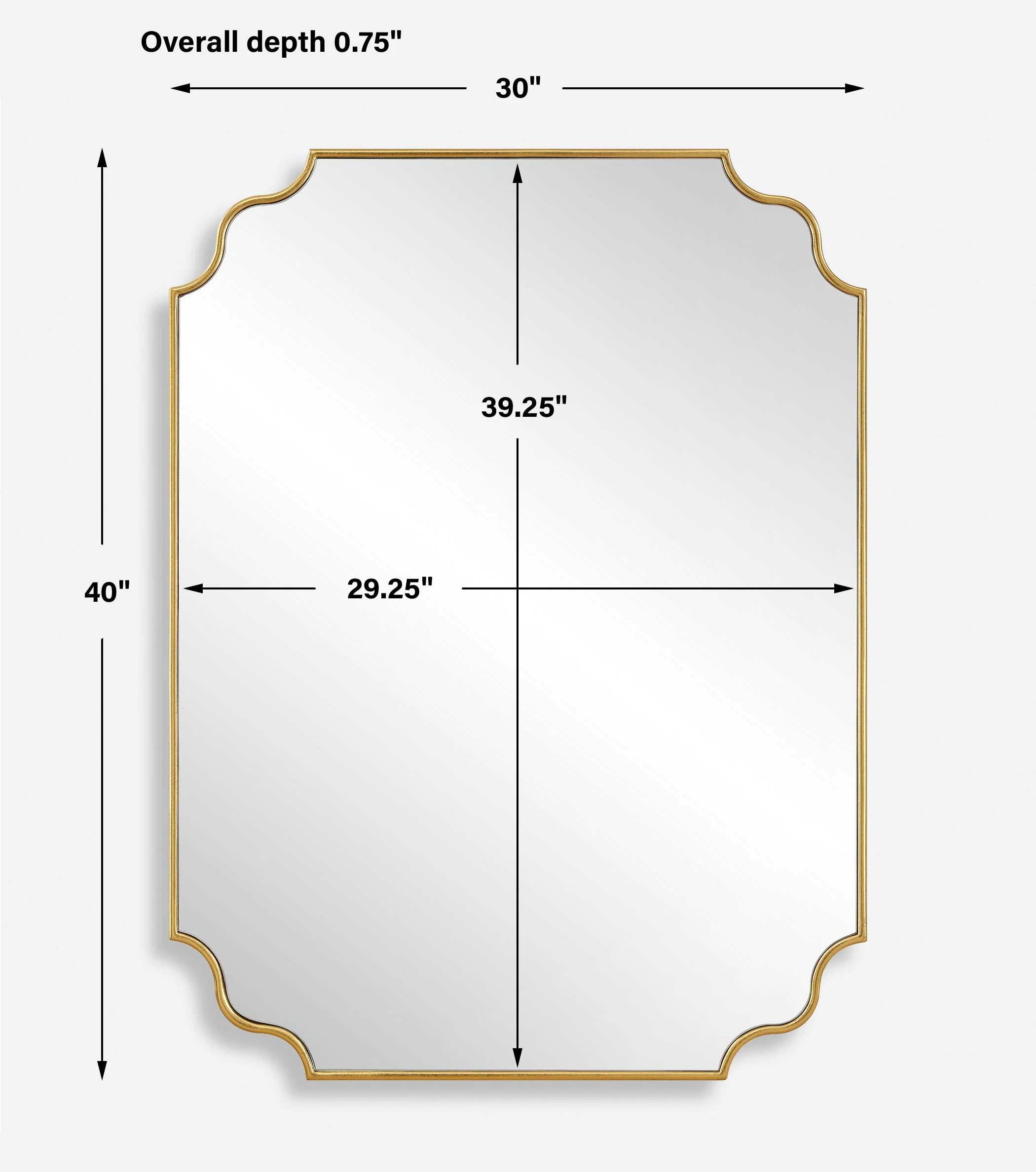 Uttermost Lennyn Gold Vanity Mirror - Image 3